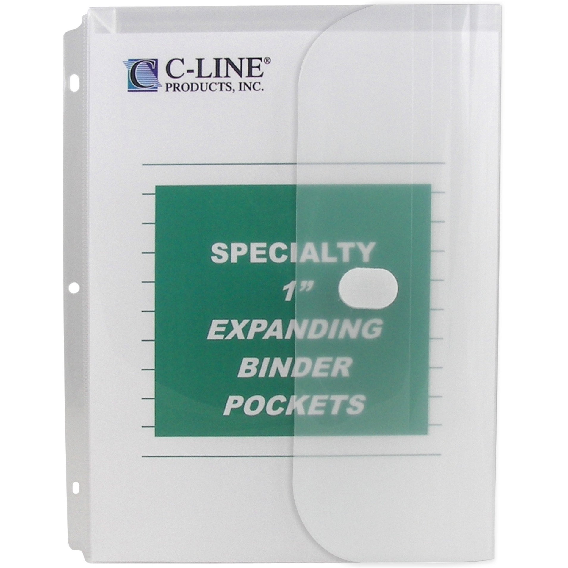 Binder Pocket, Clear, 10/PK, 33747