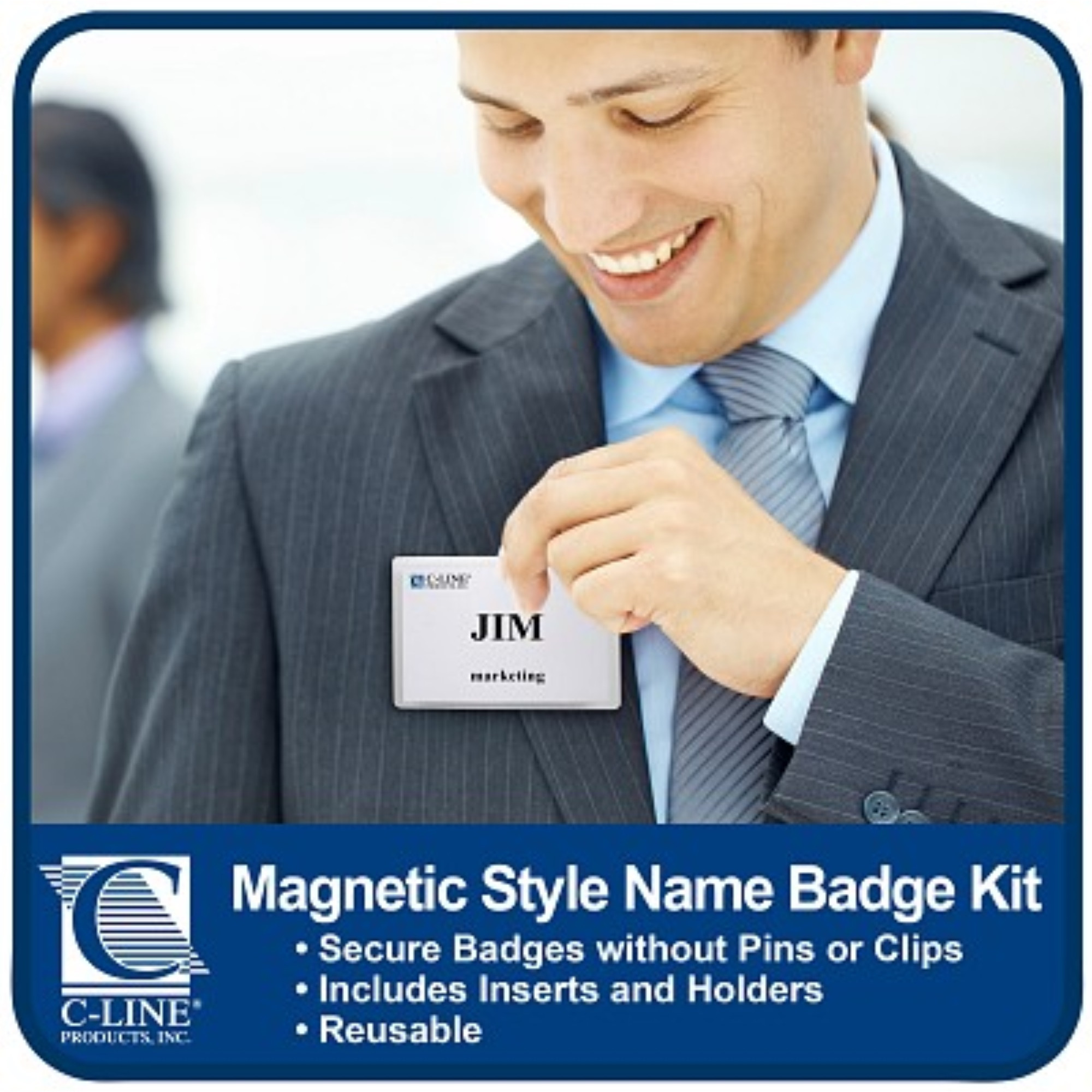 Clip Style Badge Holders, Sealed with inserts, 4 x 3, 50/BX, 95543