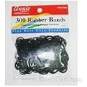 Annie Rubber Bands Asst Size 300Ct Black