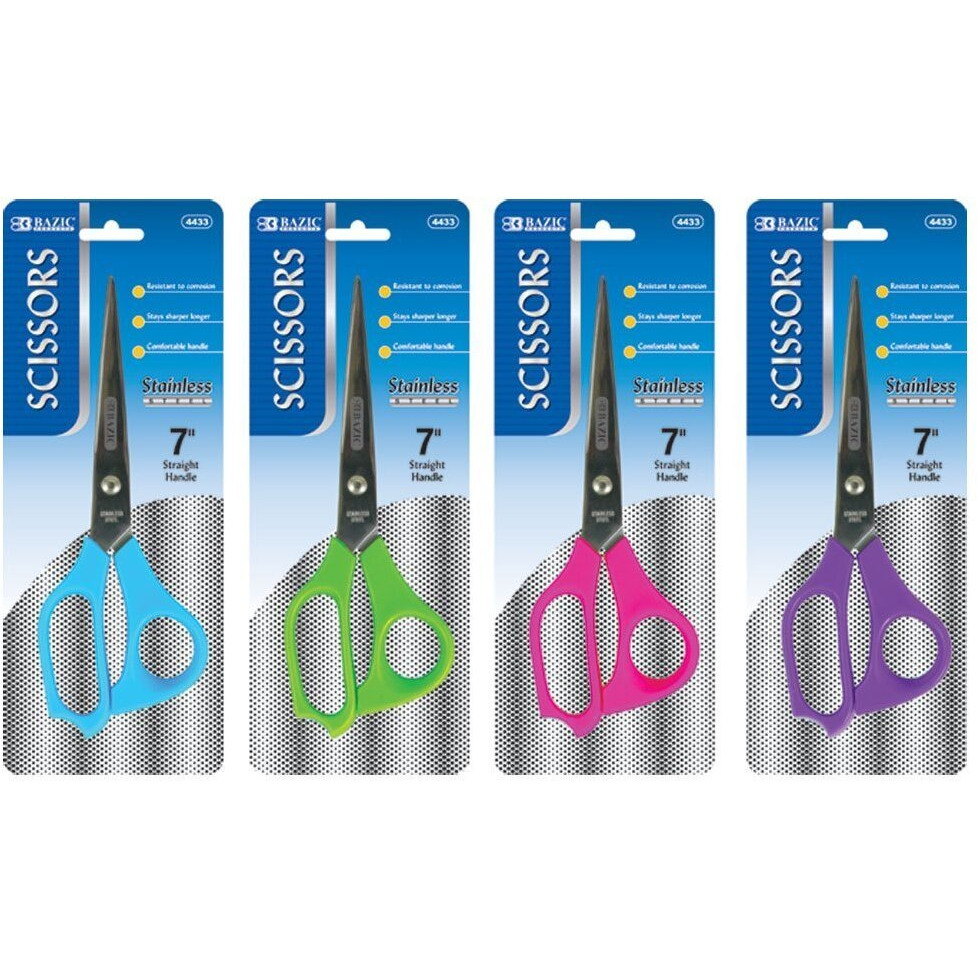 BAZIC 7" Stainless Steel Scissors