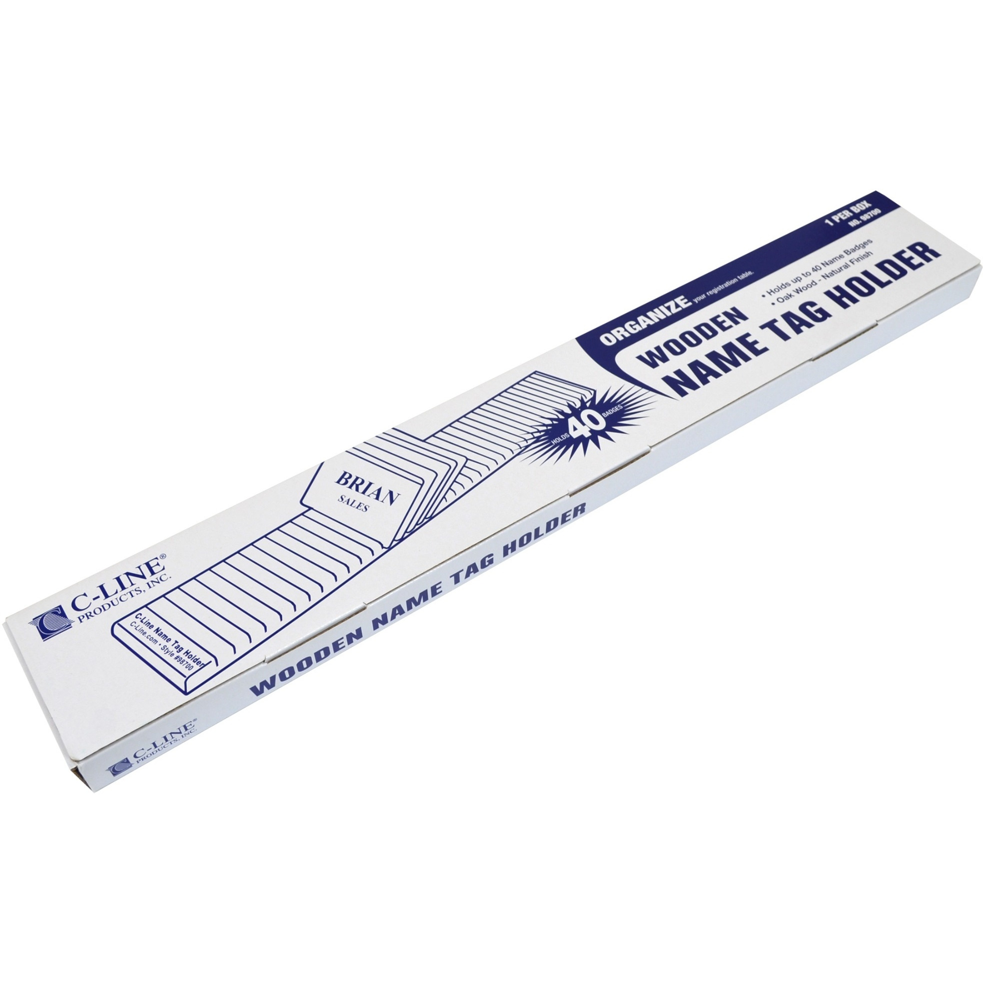 Wooden Name Badge Holder, 1/EA, 98700