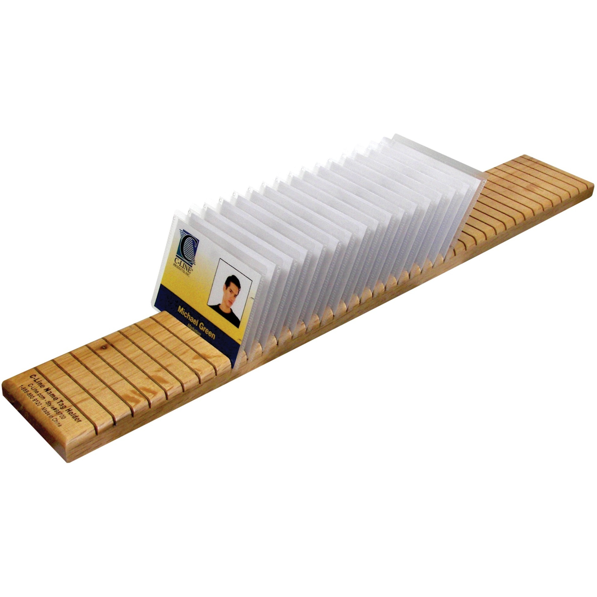 Wooden Name Badge Holder, 1/EA, 98700