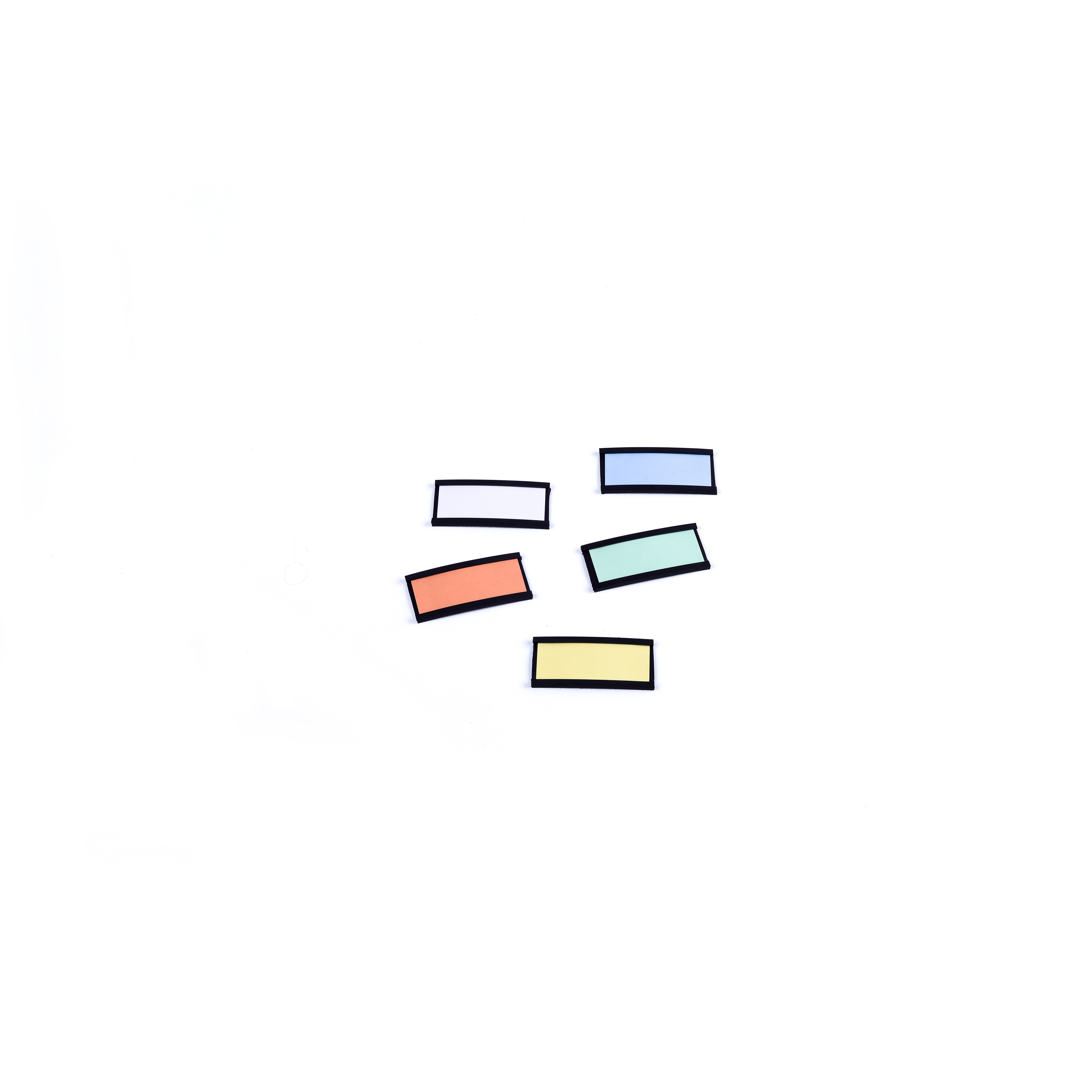 Magnetic Data Cards, Black, Accessories, 3" X 1.75", 10 pack