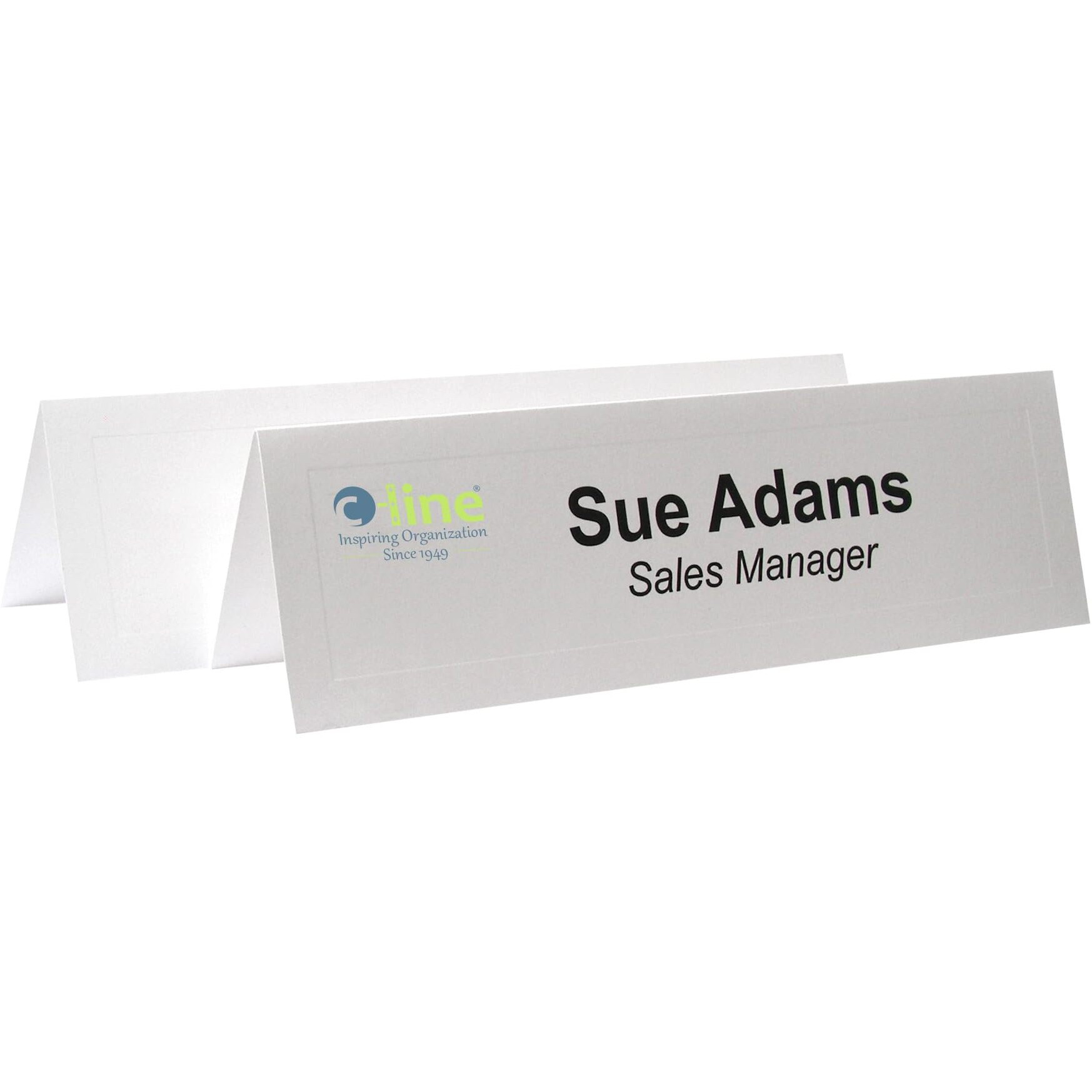 Medium Scored White Name Tent Cardstock, 100/BX, 87587