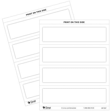 Medium Scored White Name Tent Cardstock, 100/BX, 87587