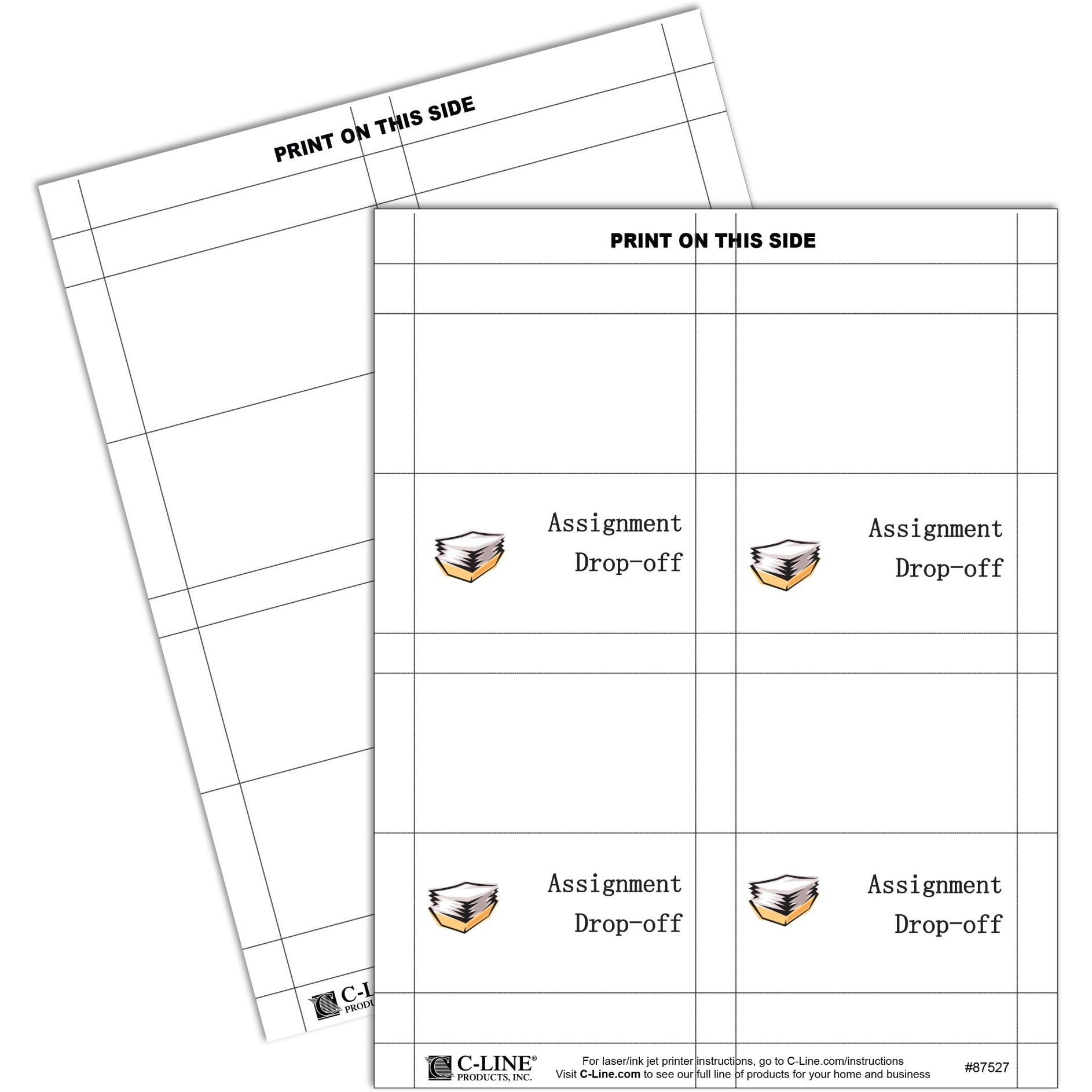 Small Scored White Name Tent Cardstock, 160/BX, 87527