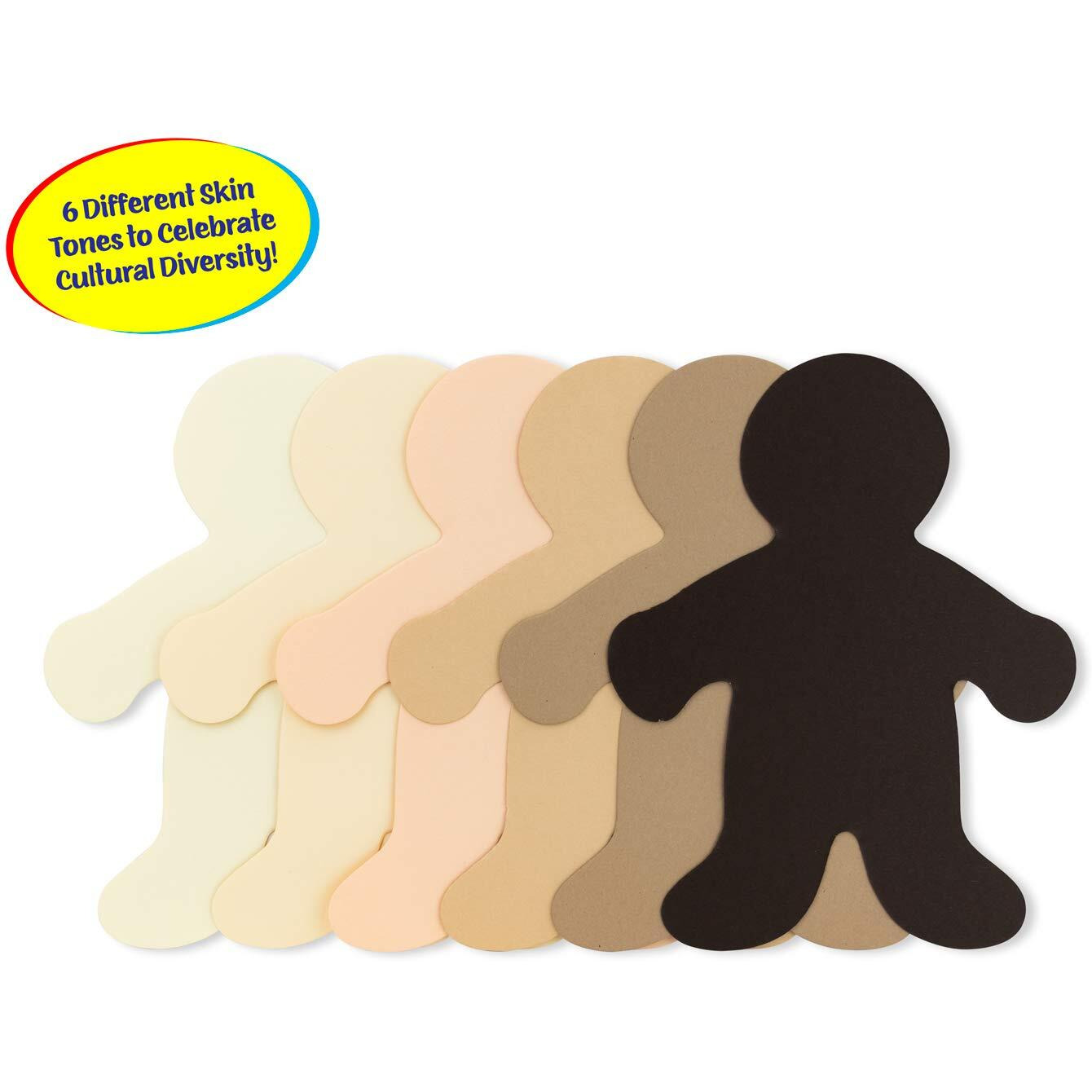MULTICULTURAL FAMILY CUT OUTS 6IN