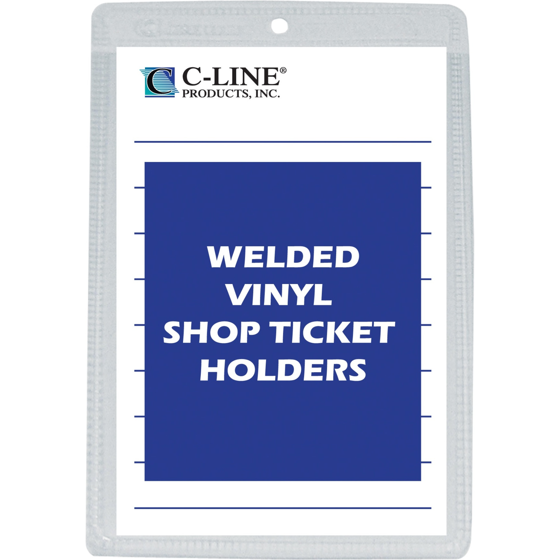 Vinyl Shop Ticket Holder, both sides clear, 6 x 9, 50/BX, 80069