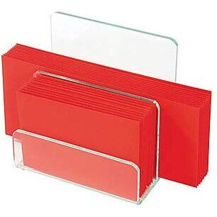 Lorell Acrylic Mini File Sorter - Desktop - Durable, Lightweight, Non-skid - Clear - Acrylic - 1 Each