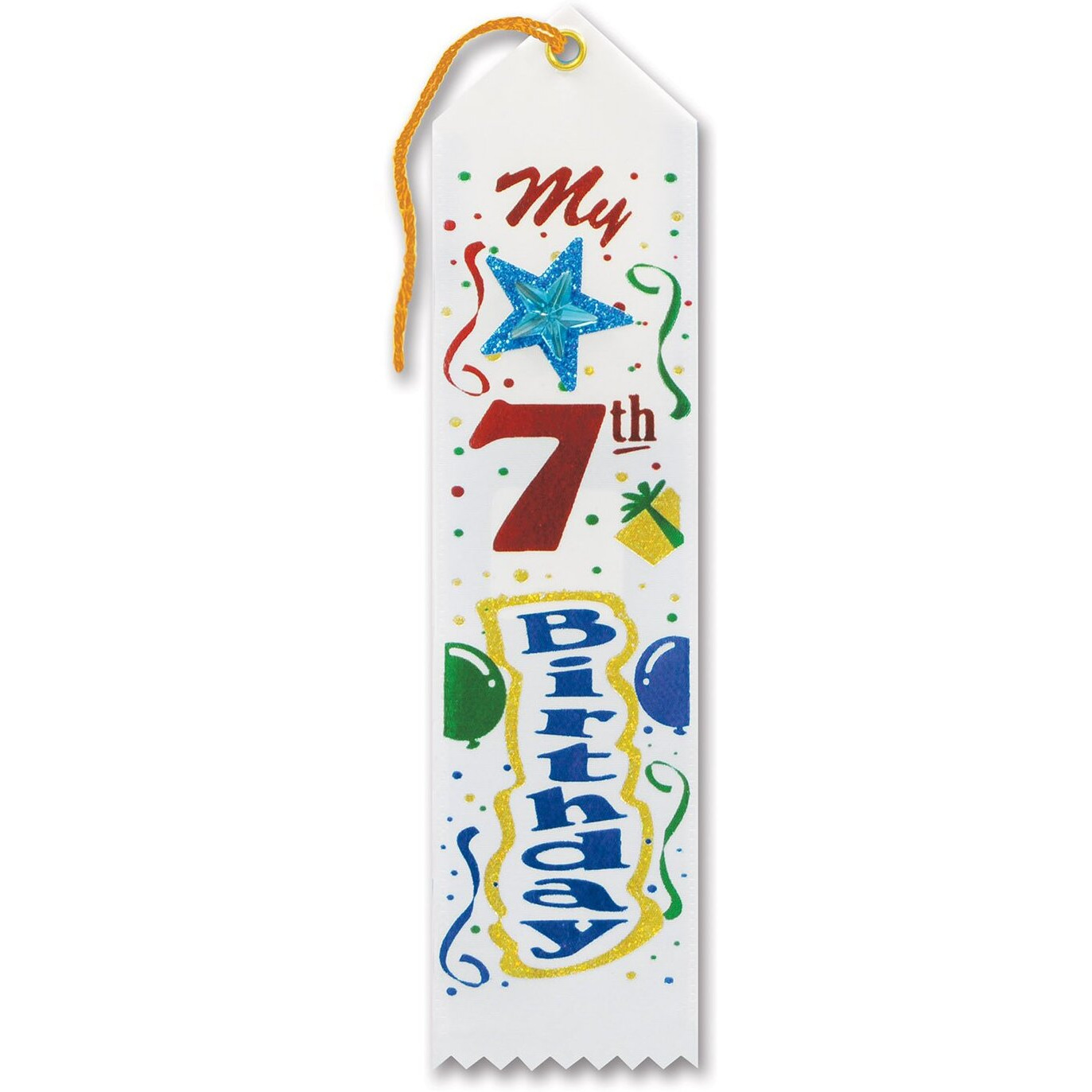 My  7th  Birthday Jeweled Ribbon