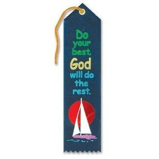 Do Your Best God Will Do The Rest Ribbon