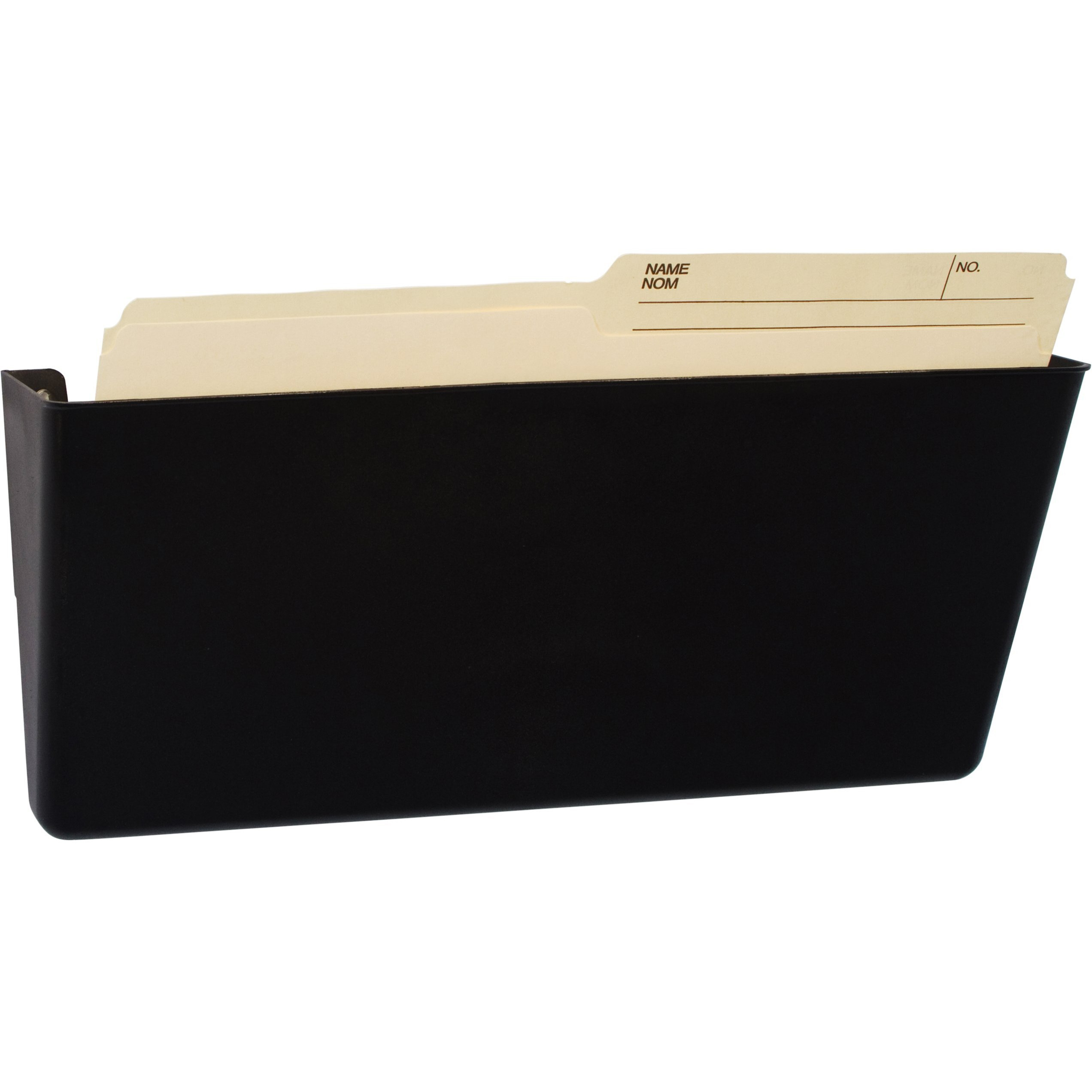 Storex Magnetic Wall Pocket, Legal Size, Black