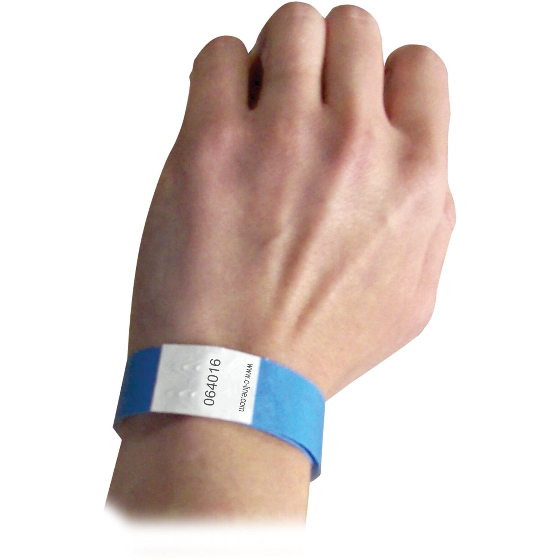 DuPont Tyvek Security Wristbands, Blue, 100/PK, 89105