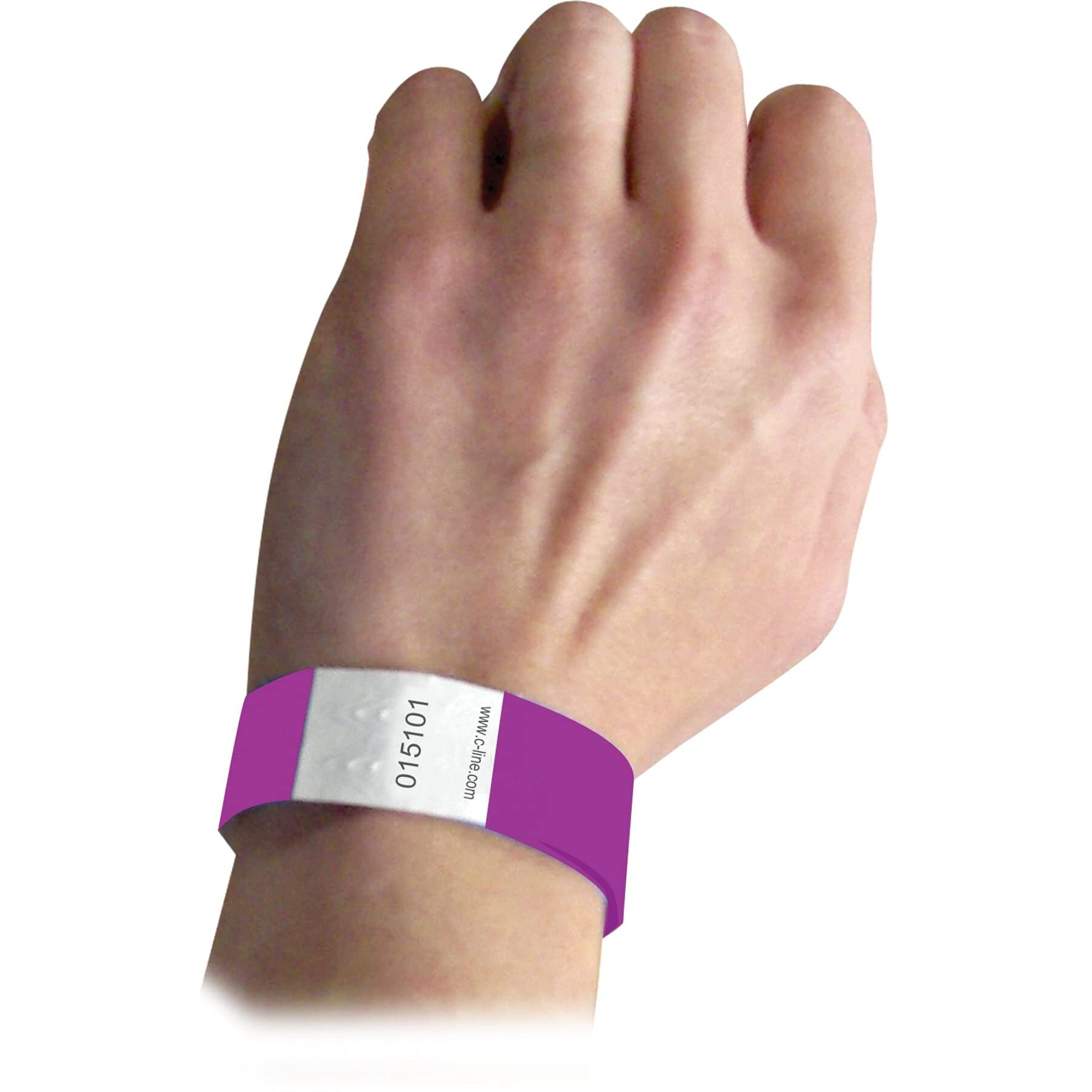 DuPont Tyvek Security Wristbands, Purple, 100/PK, 89109