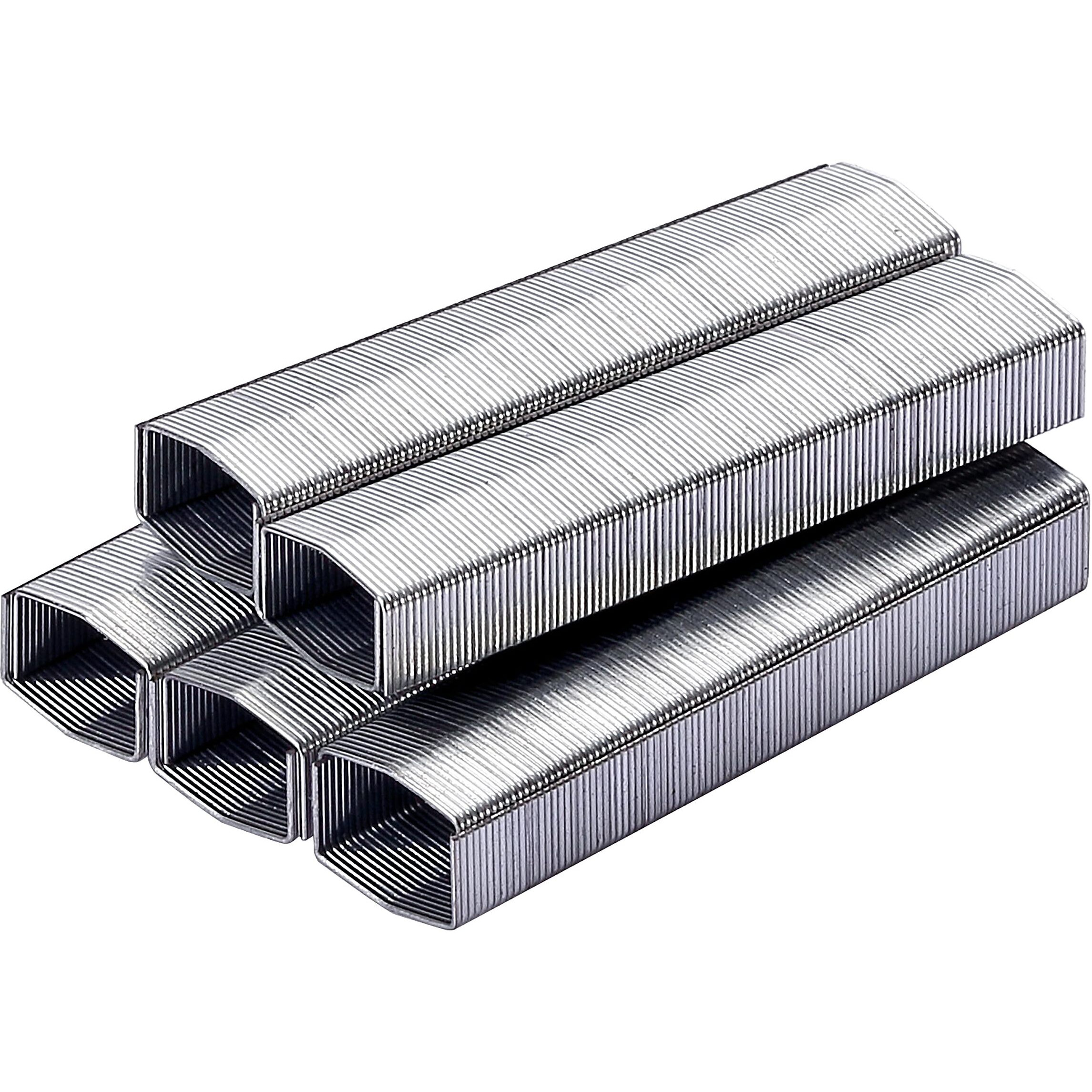 Bostitch PowerCrown Premium Staples - 210 Per Strip - 1/4" Leg - 1/2" Crown - Chisel Point - Silver - High Carbon Steel - 2.5" Height x 0.5" Width0.3" Length - 10000 / Box