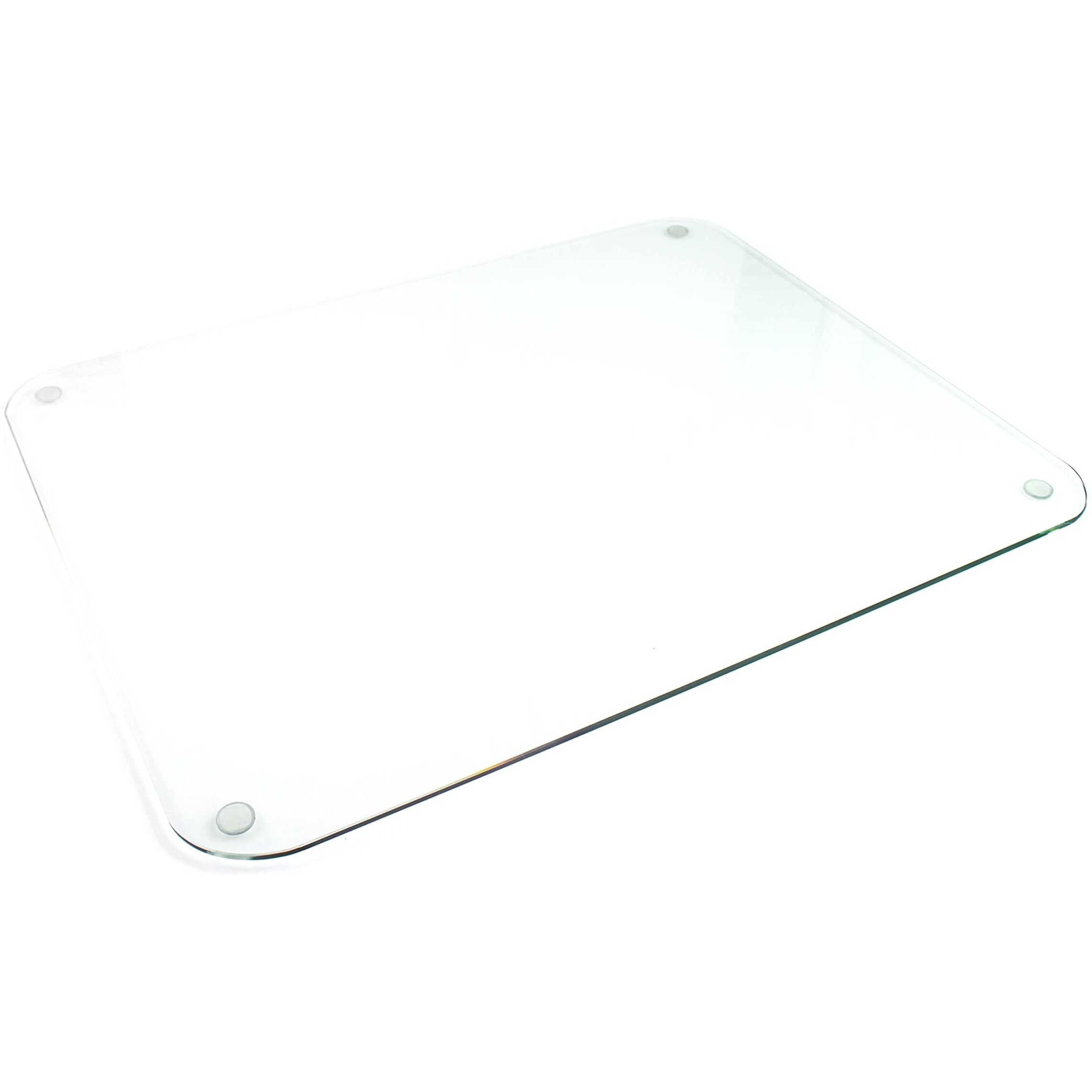 Desktex Pack of 2 Polycarbonate Rectangular Desk Pads with Anti-Slip Backing - 19" x 24"