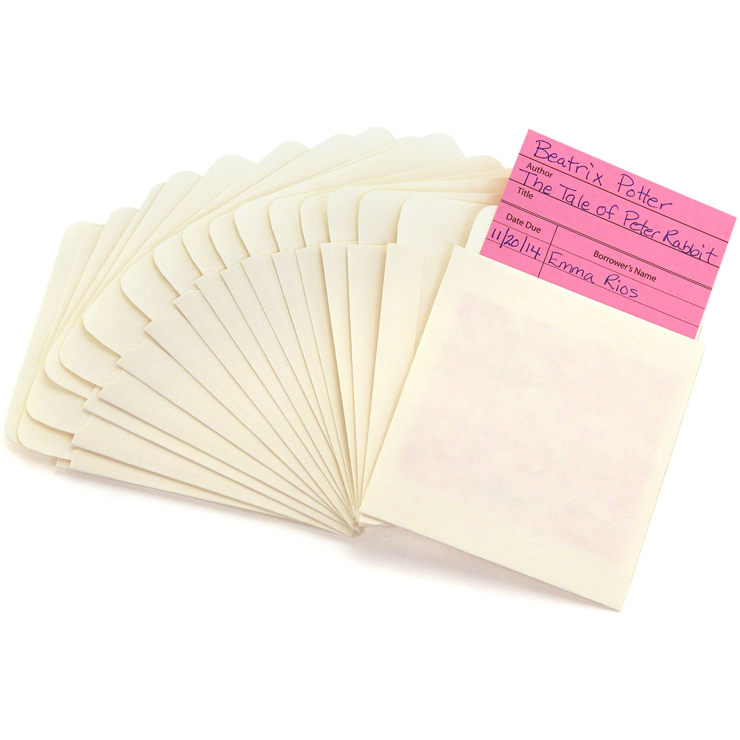 LIBRARY POCKETS 40CT MANILA