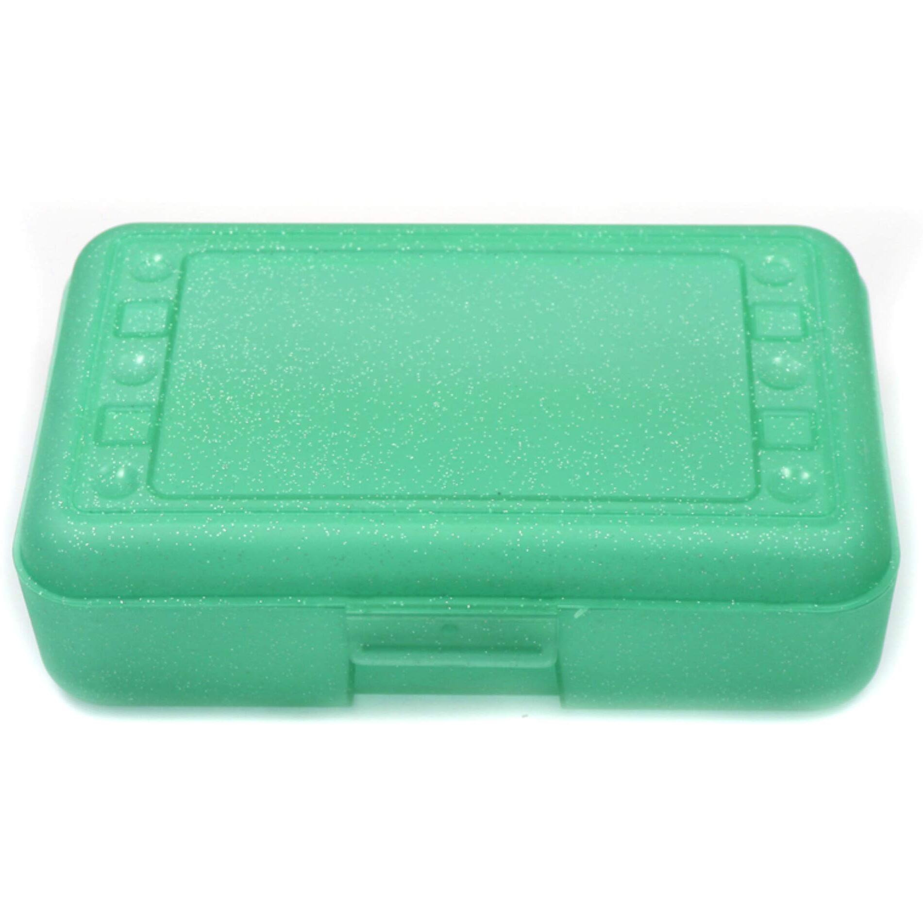 PENCIL BOX LIME SPARKLE