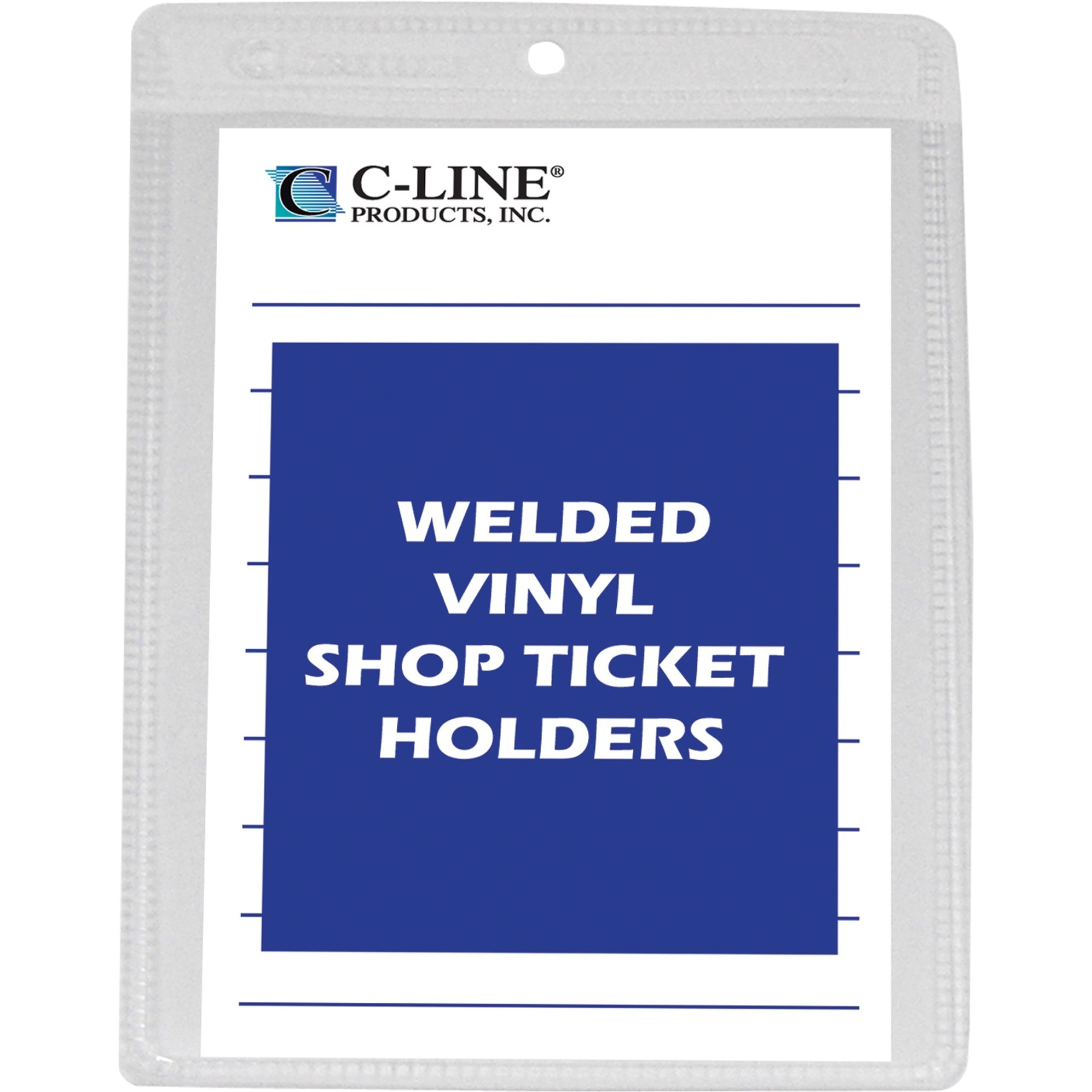 Vinyl Shop Ticket Holder, both sides clear, 4 x 6, 50/BX, 80046