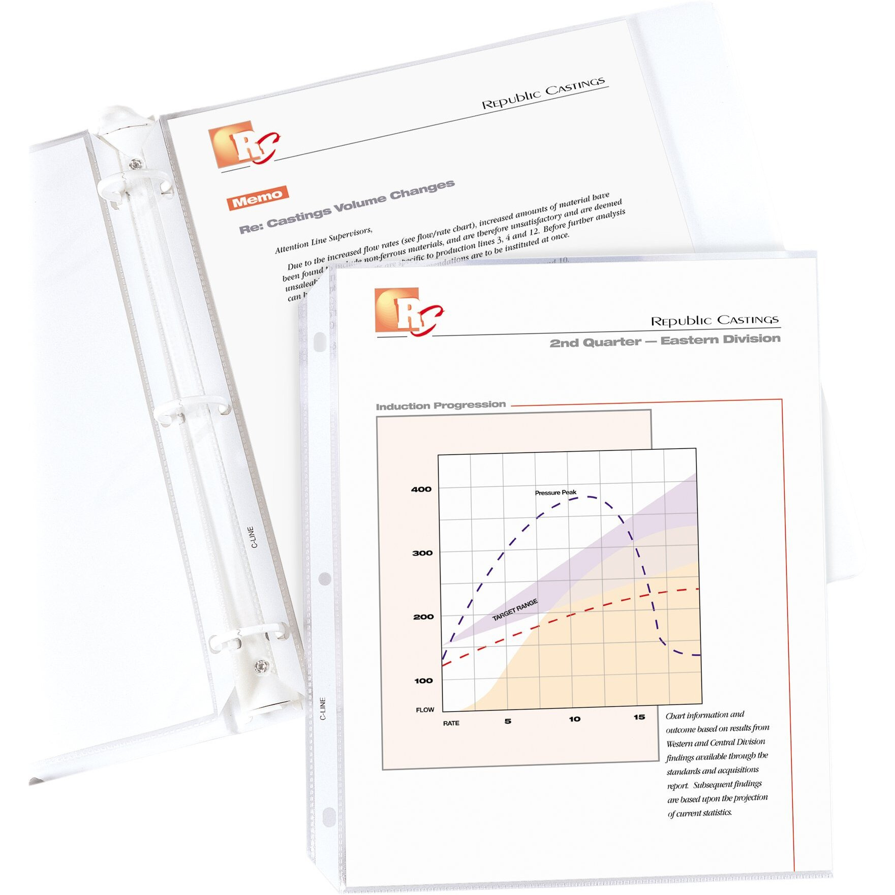 Top Loading Sheet Protectors, Clear, Standard Weight Polypropylene, 11 x 8 1/2, 10/PK (Set of 24 PK)