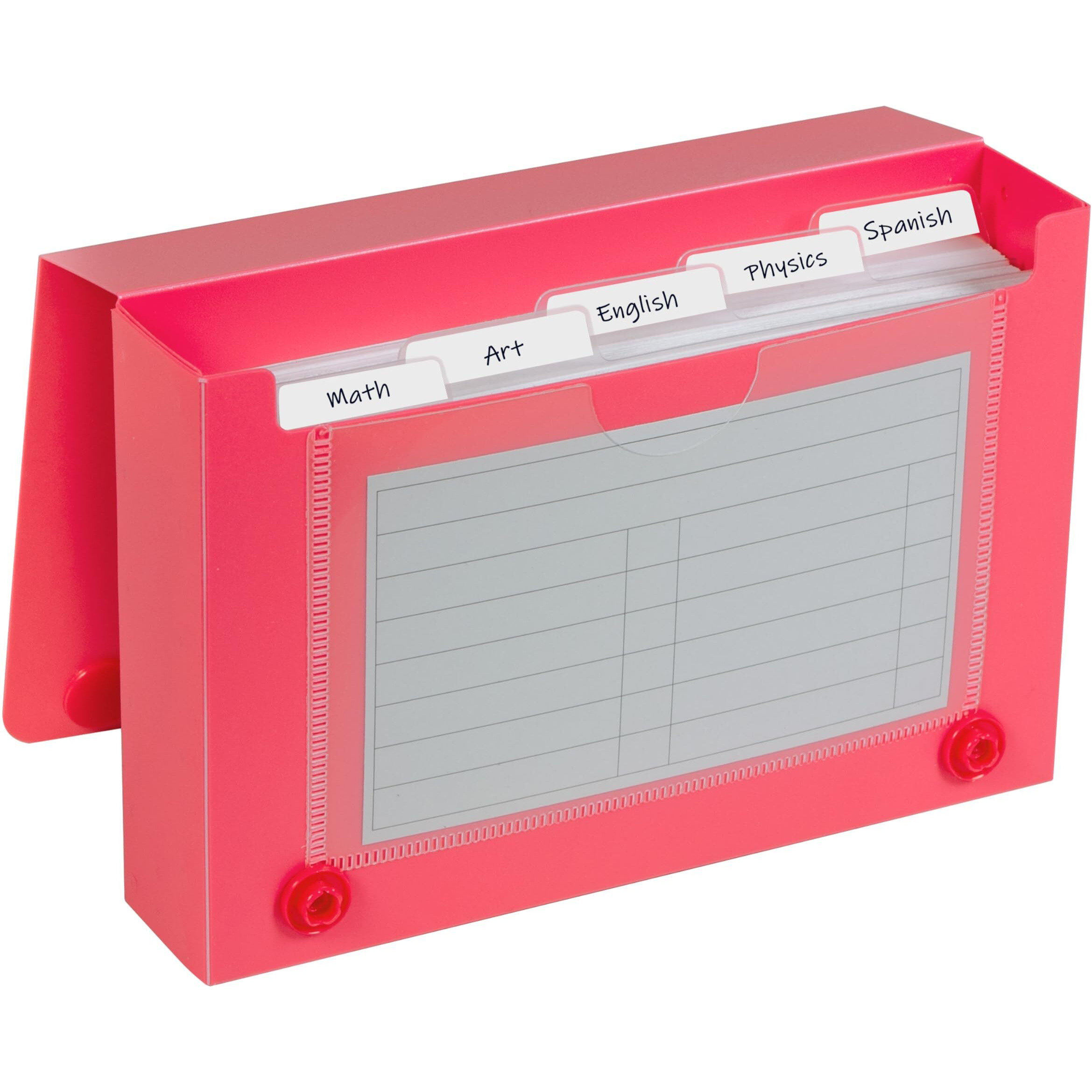 3 x 5 Index Card Case, Assorted Colors (Color May Vary) (Set of 24 Index Card Cases)