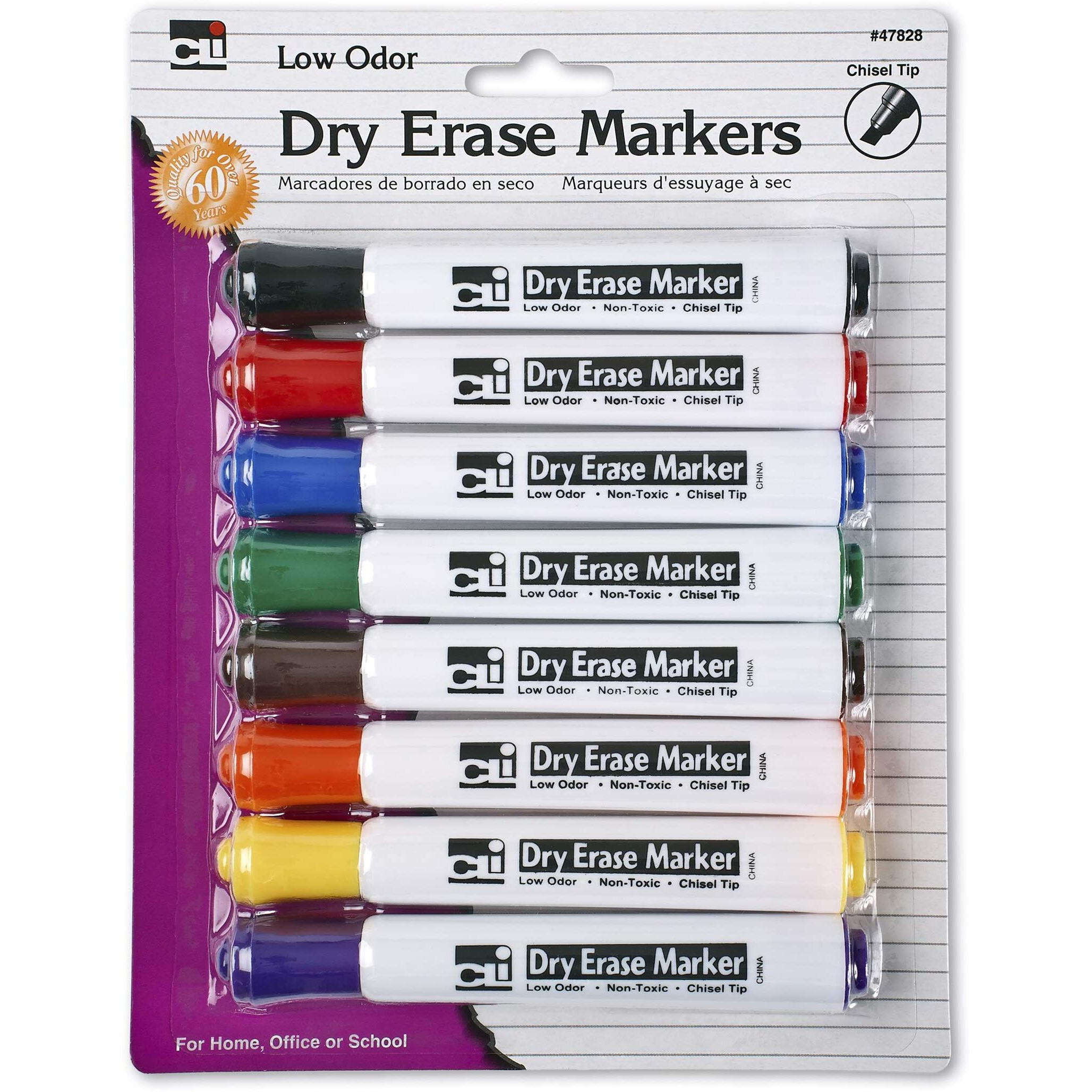 CHISEL TIP ASST BARREL STYLE 8 PK