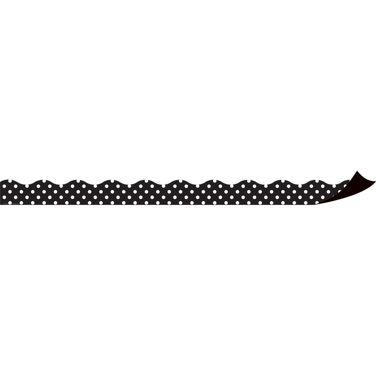 MAGNETIC BORDERS BLACK POLKA DOTS