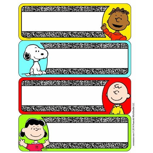 PEANUTS COMPOSITION LABEL STICKERS