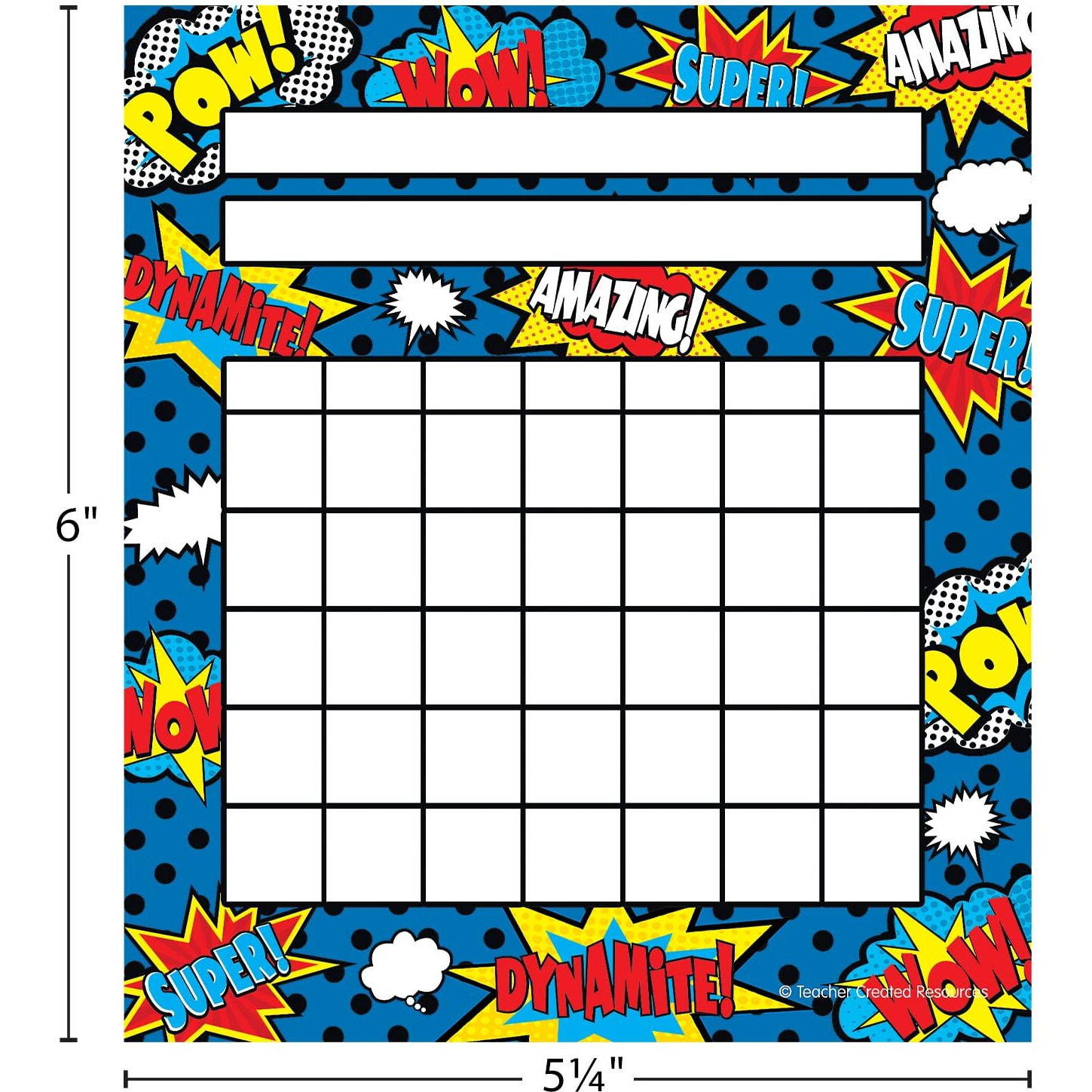 SUPERHERO INCENTIVE CHARTS