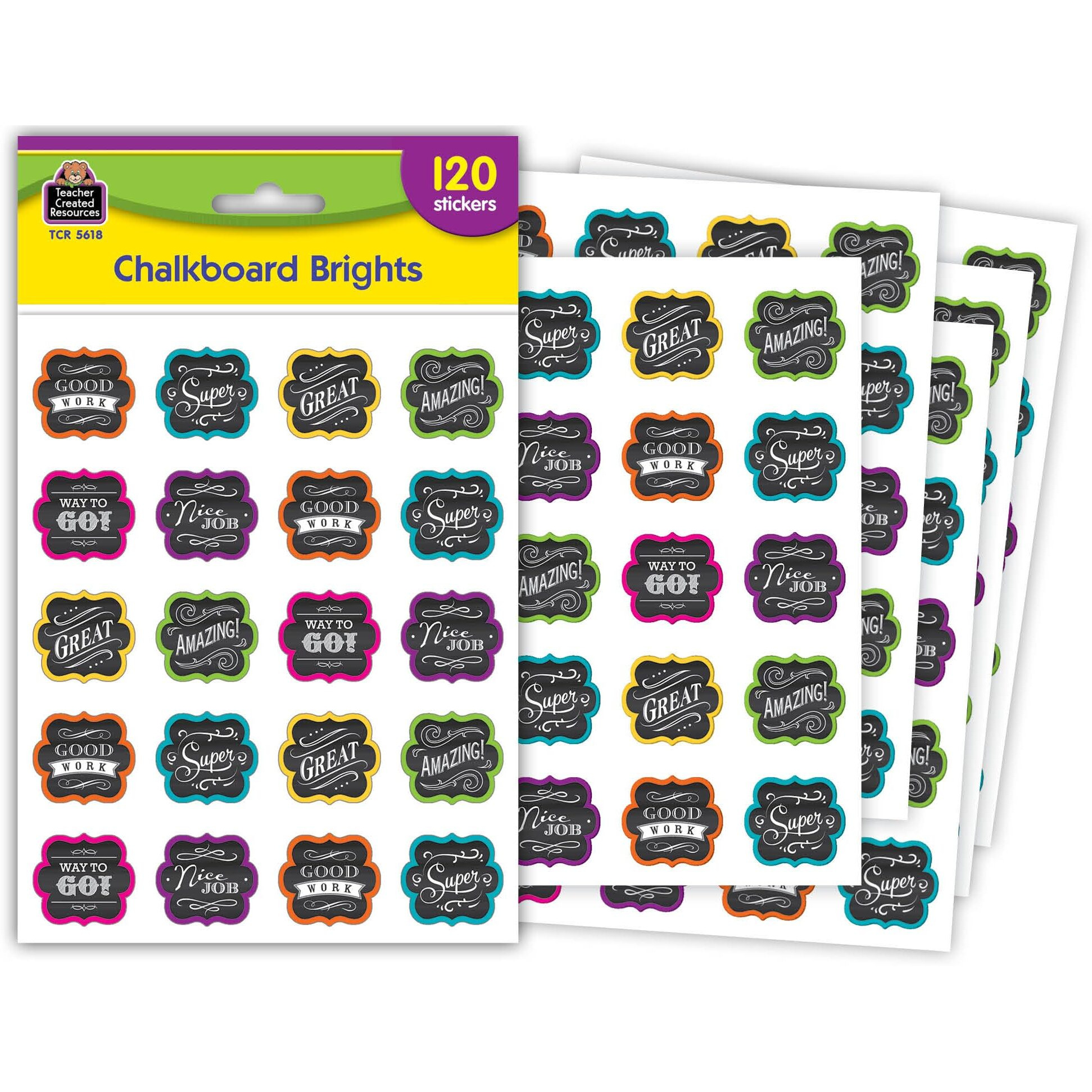 CHALKBOARD BRIGHTS STICKERS