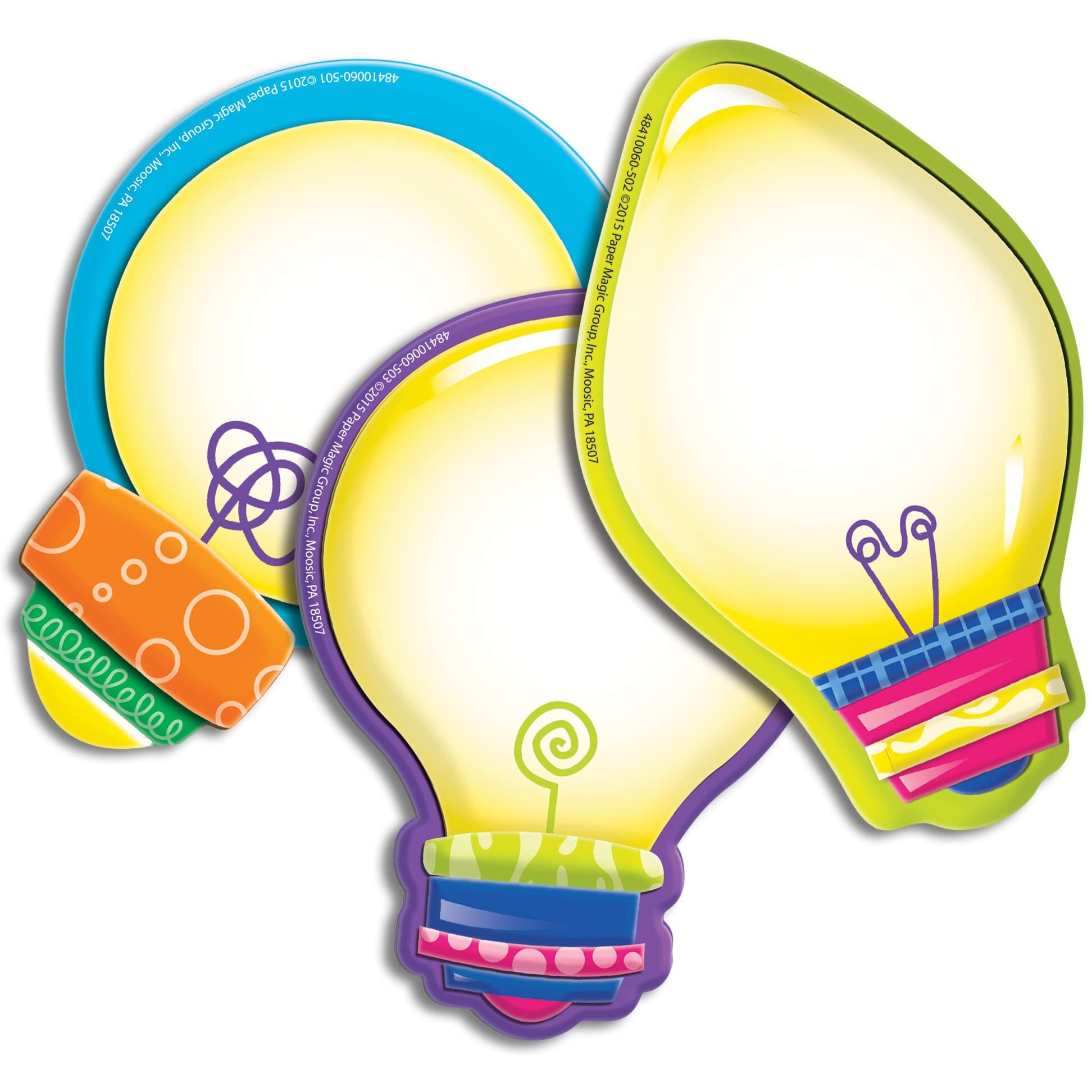 LIGHT BULBS ASSORTED PAPER CUT OUTS