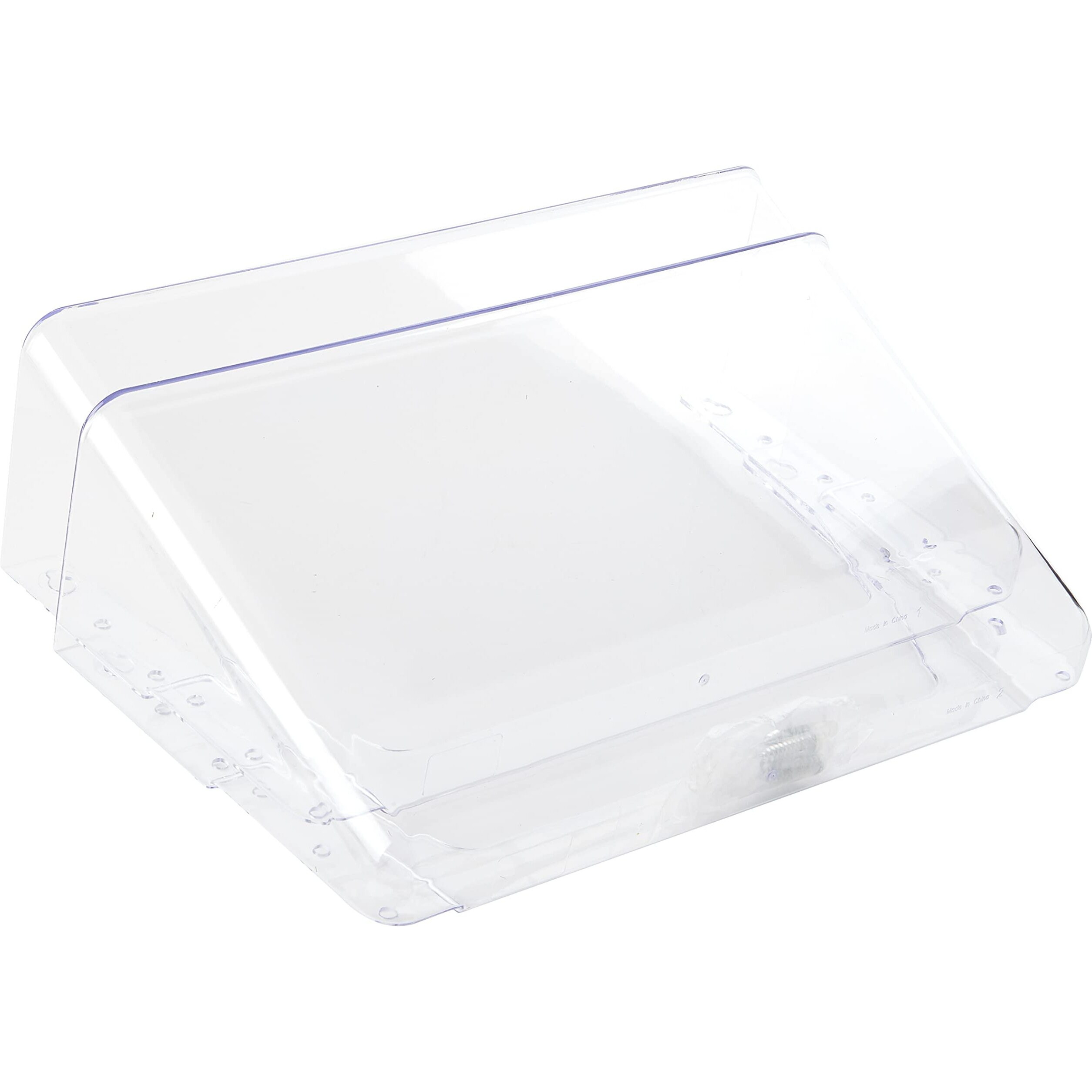 Deflecto Stackable DocuPocket for Partition Walls - 3 Pocket(s) - 3 Compartment(s) - 7" Height x 13" Width x 4" Depth - Stackable - Clear - 3 / Set