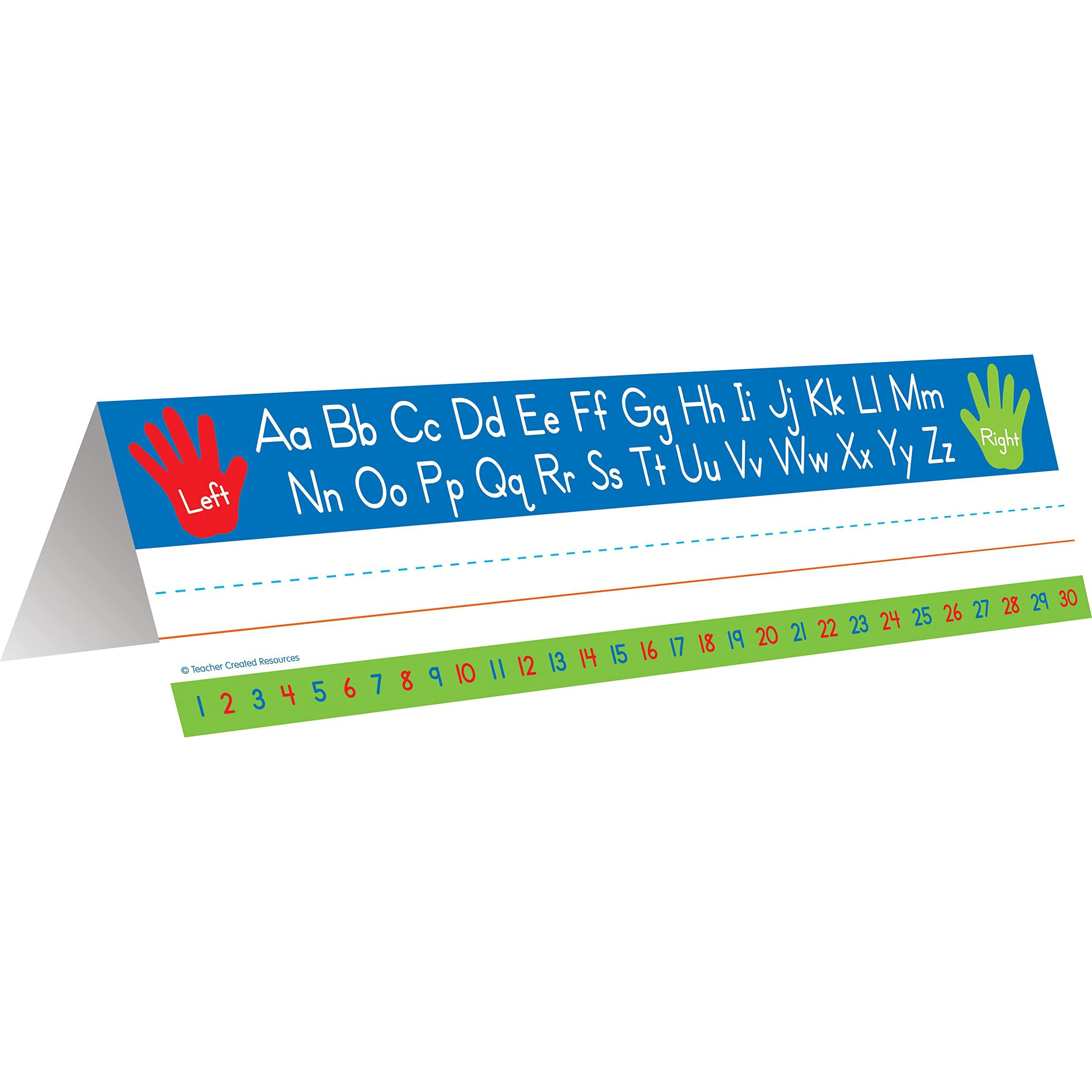 LEFT RIGHT ALPHABET TENT NAME PLATE