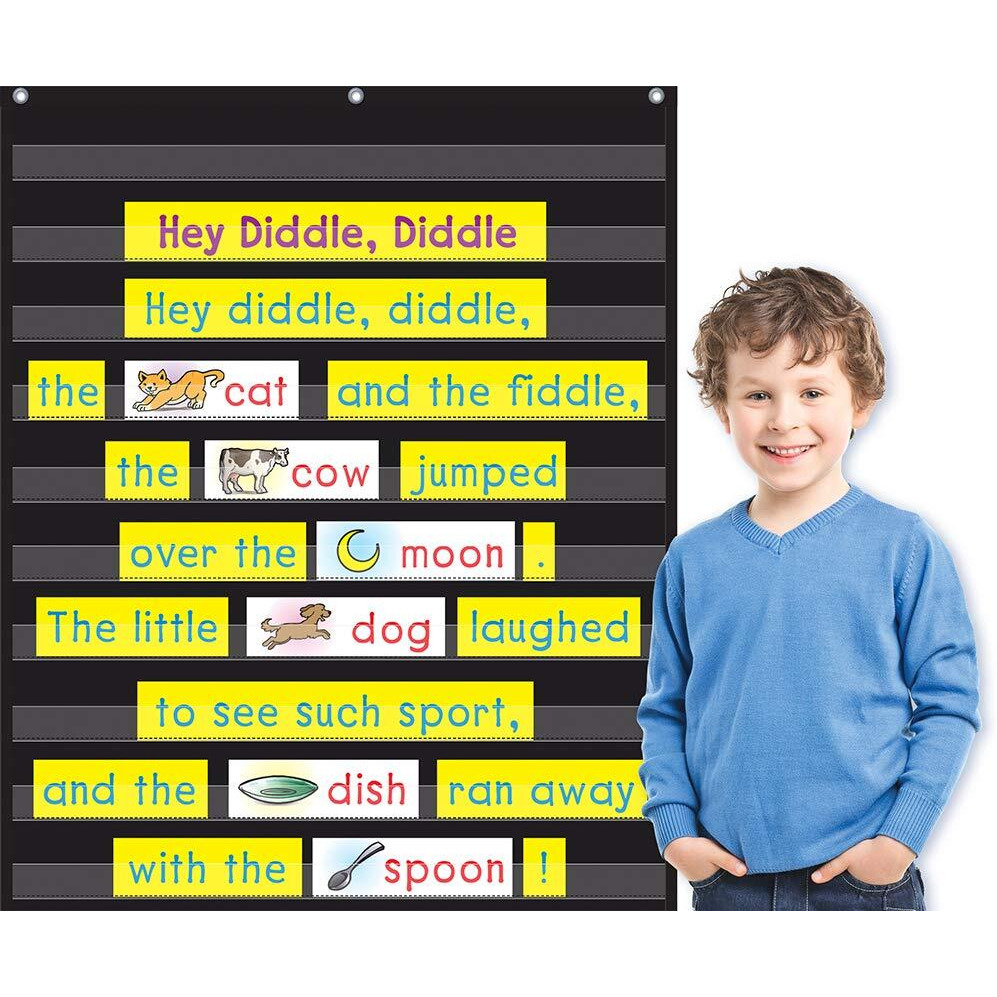 BLACK 10 POCKET CHART