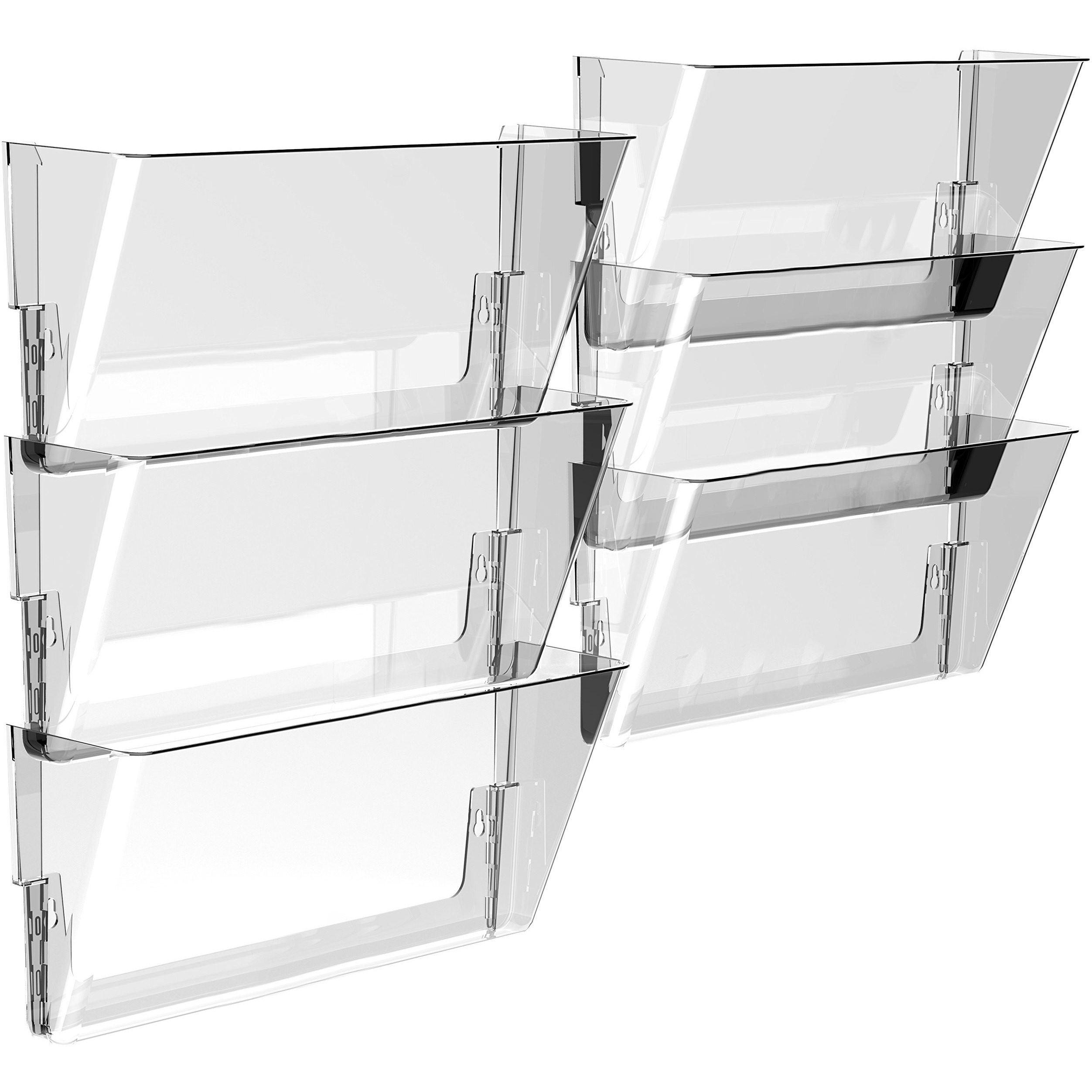 Storex Wall File, Legal, Clear (case of 6)