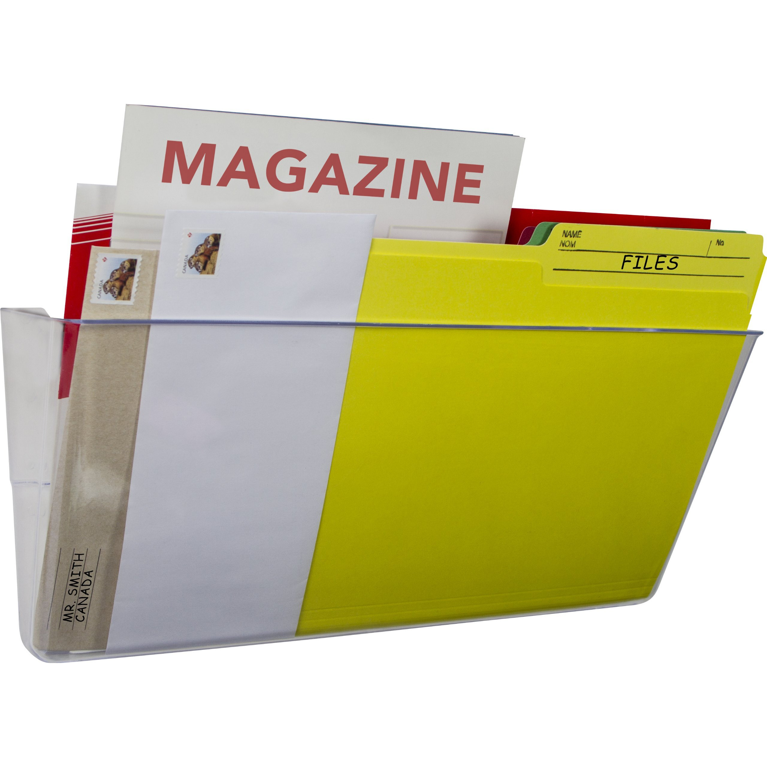 Storex Wall File, Legal, Clear (case of 6)