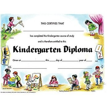 KINDEGARTEN DIPLOMA 30PK