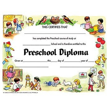 DIPLOMAS PRESCHOOL 30 PK 8.5 X 11