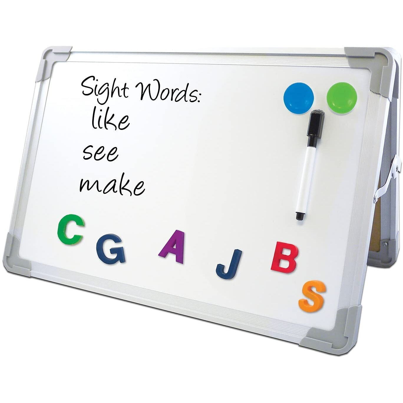 Flipside Dry Erase Magnetic Desktop Easel, 18 x 12 in