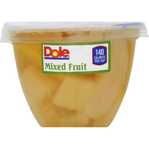 Dole Mixed Fruit Cups - Mixed Fruit - 7 oz - 12 / Carton