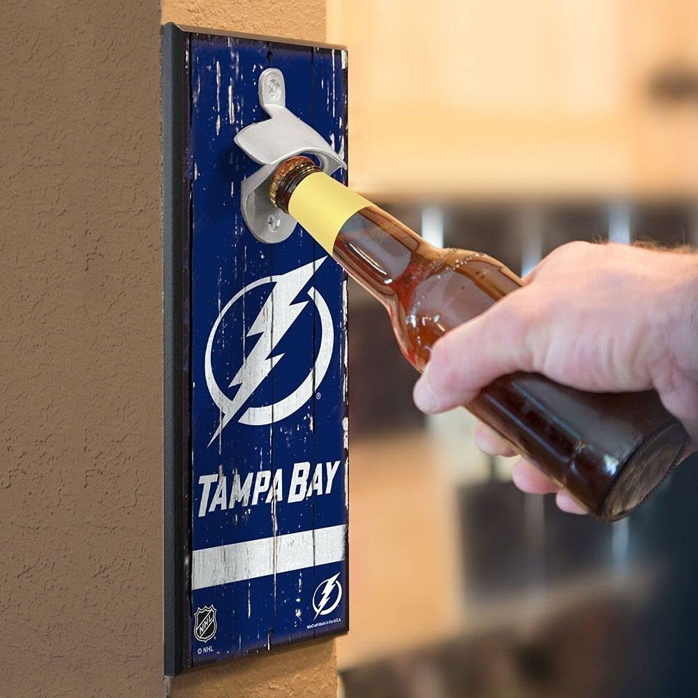 New York Rangers Sign Wood 5x11 Bottle Opener