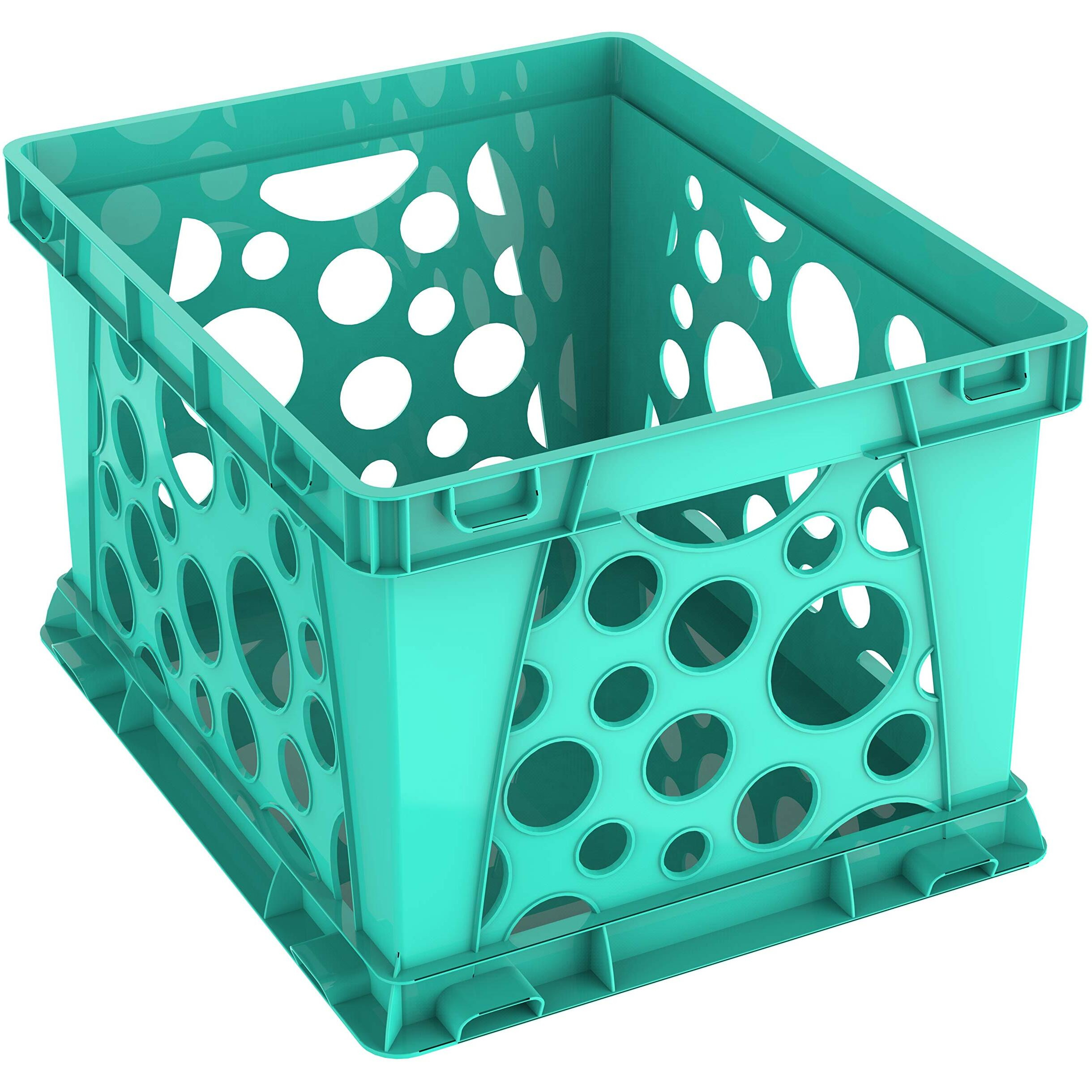 Large File Crate, Classroom Teal, (Case of 3)