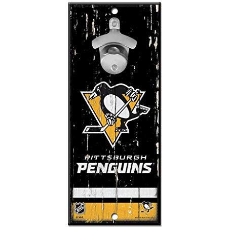 Pittsburgh Penguins Sign Wood 5x11 Bottle Opener - Special Order