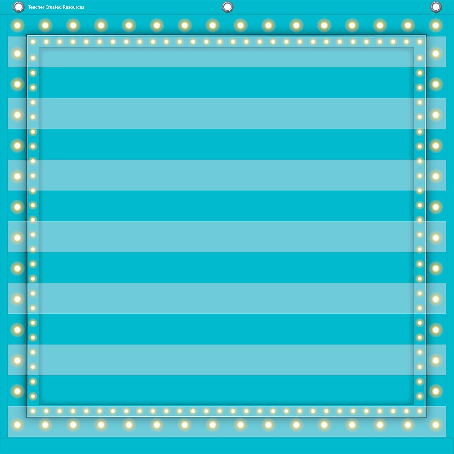 LIGHT BLUE MARQUEE 7 POCKET 28X28