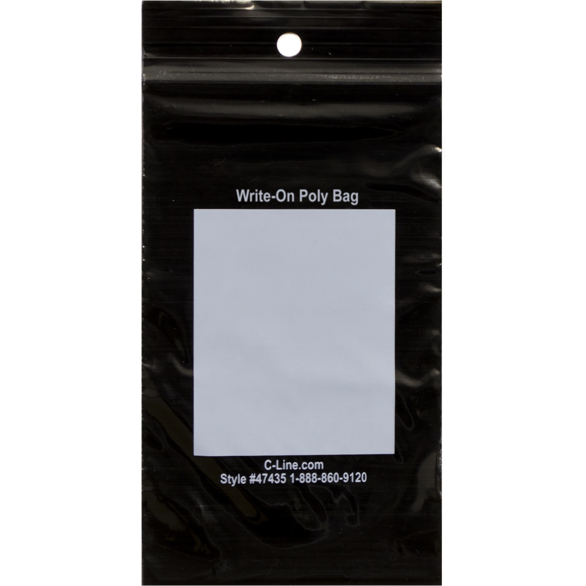 Write-On Poly Bags, 3 x 5, 1000/BX, 47435