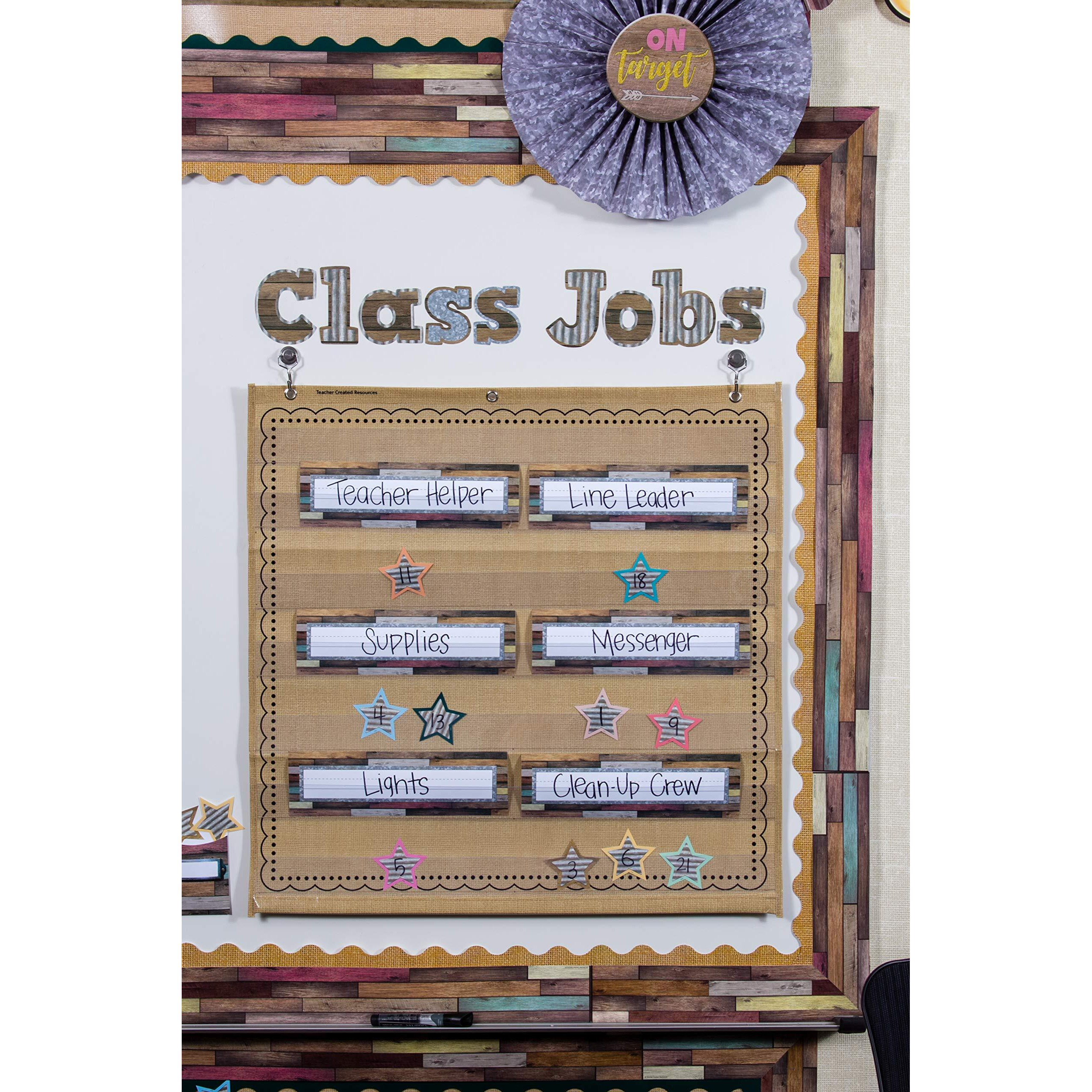 SHABBY CHIC BURLAP BORDER TRIM
