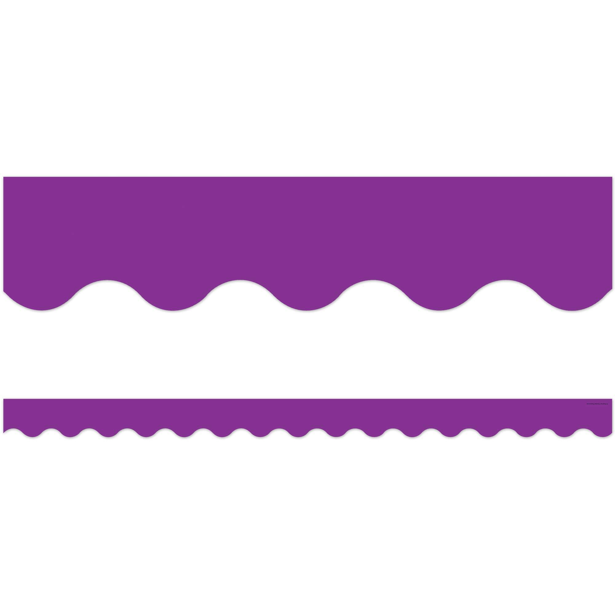 PURPLE SCALLOPED BORDER TRIM