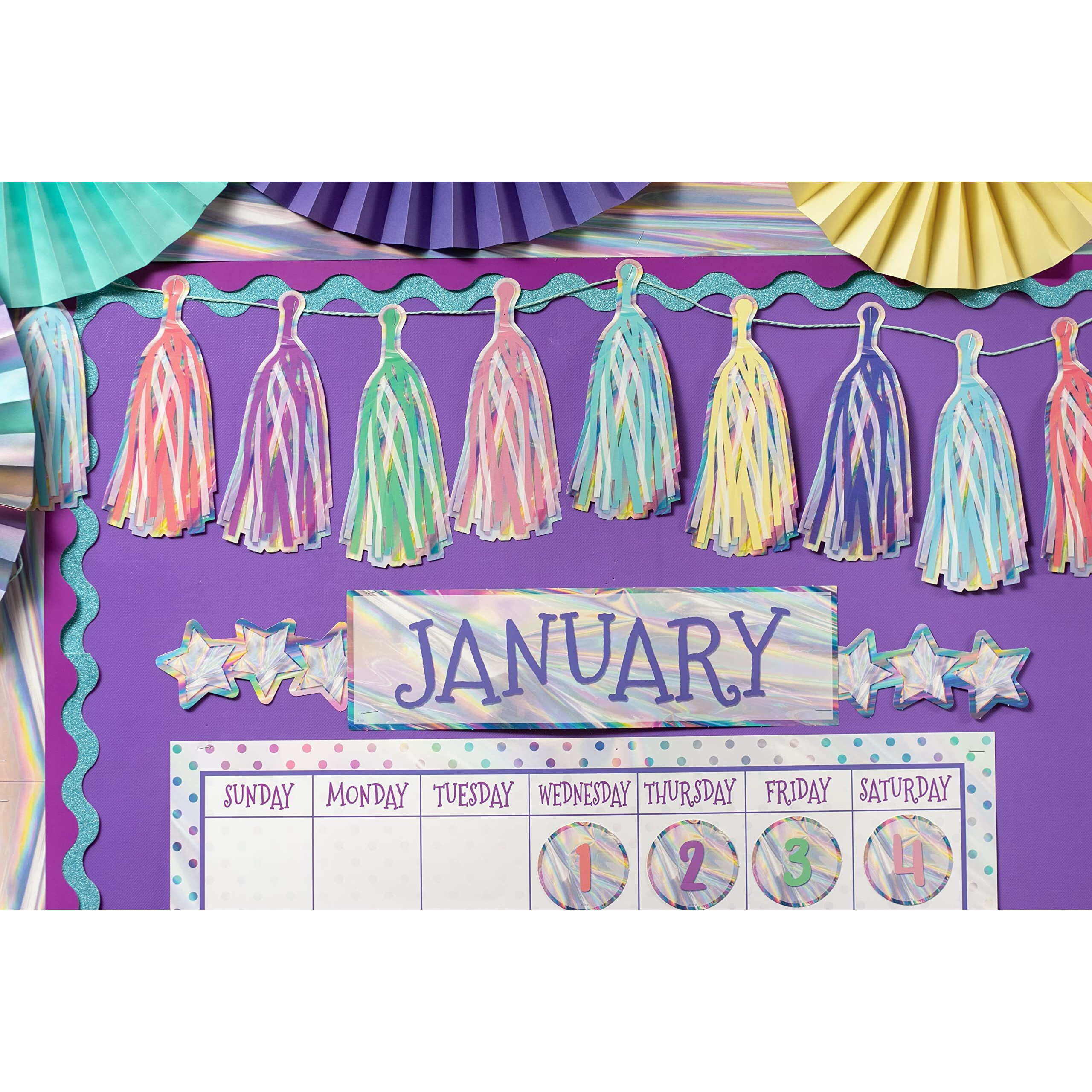 PURPLE SCALLOPED BORDER TRIM