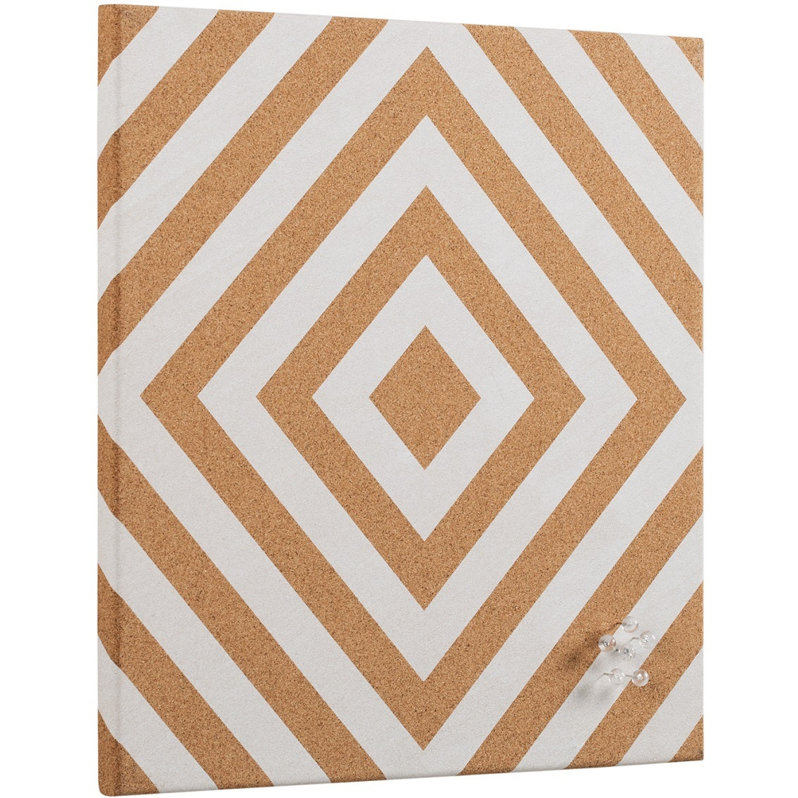 Chevron Frameless Cork Bulletin Board