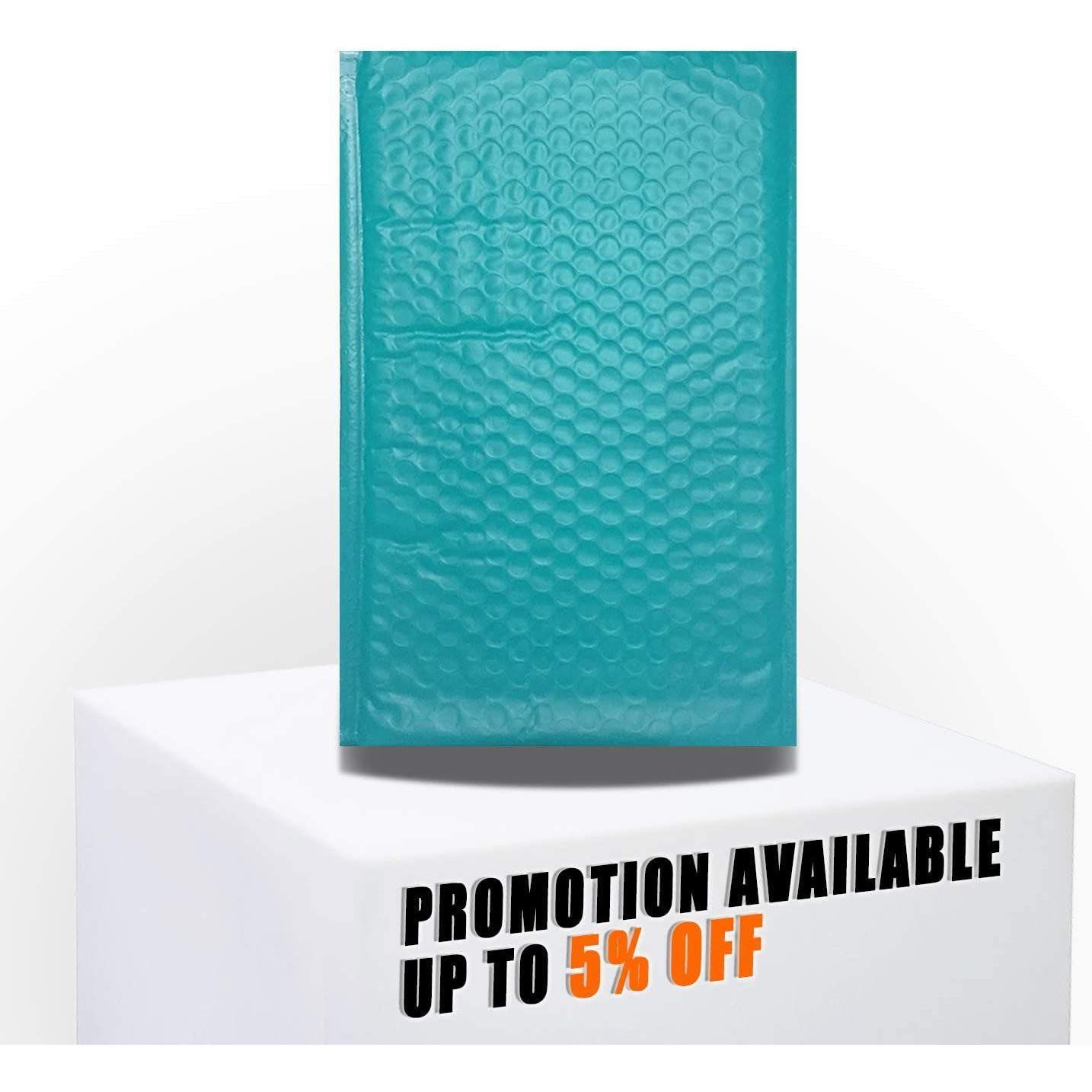 Pack of 25 Teal Bubble Mailers 5 x 9 Poly Padded Envelopes 5x9 Waterproof cushion Bags with Peel and Seal closure Mailing Pouches for Shipping Packing and Packaging Supplies(D0102H9FA7V)